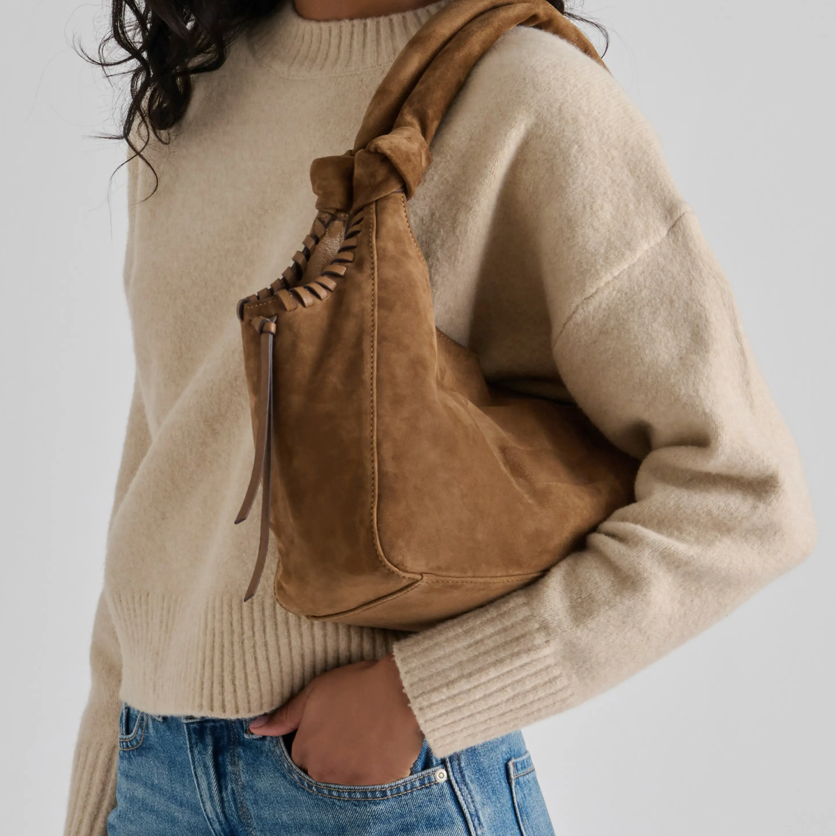 Paola Suede Hobo
