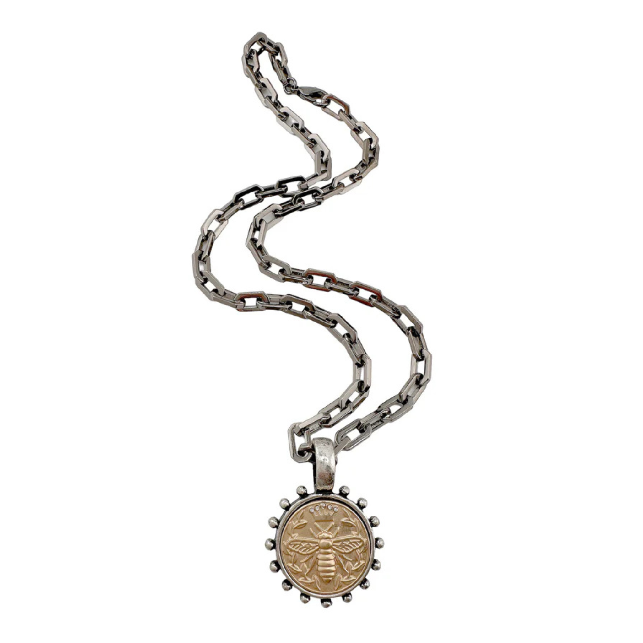 Dakota Queen Bee Coin Necklace - Let's Bag It 