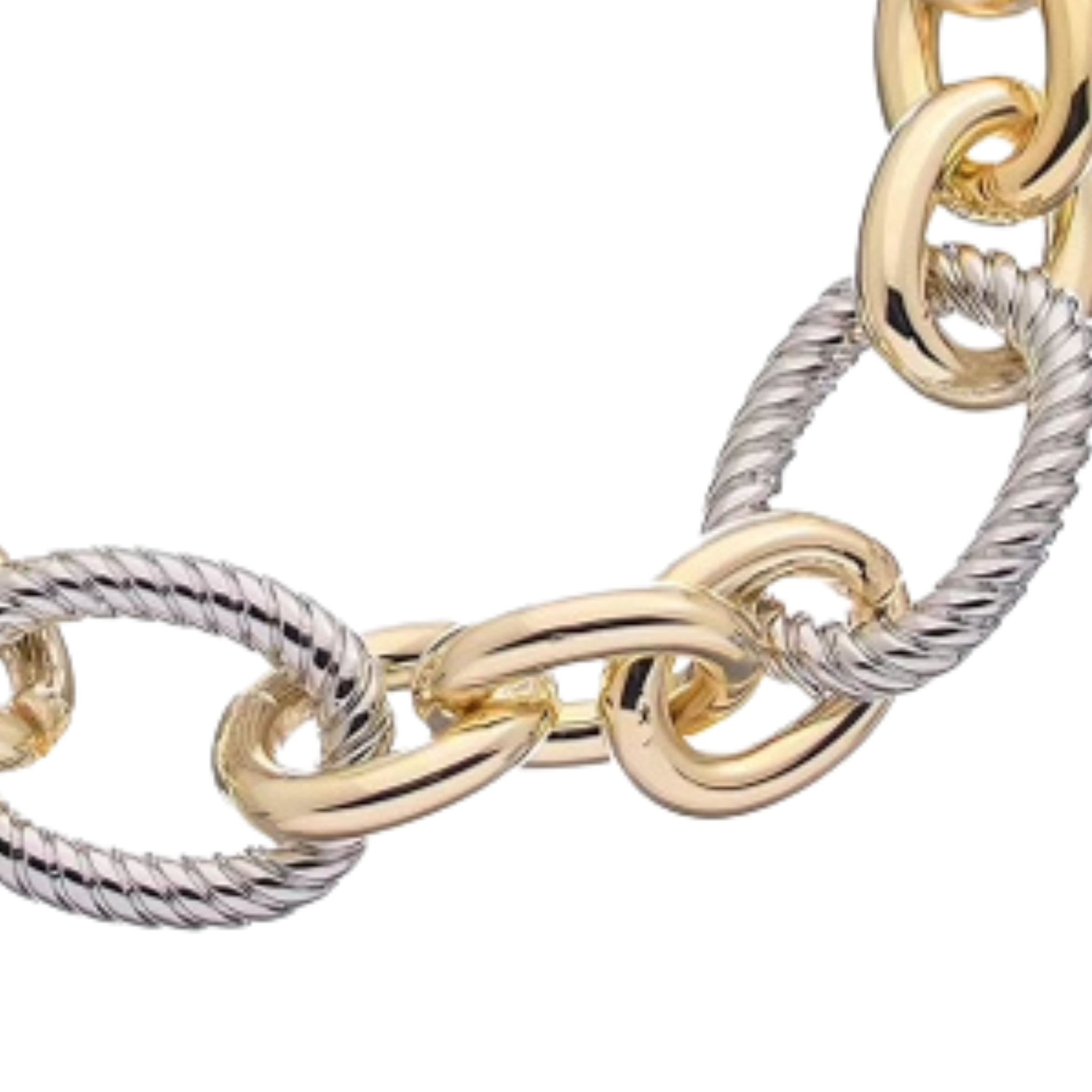 Two toned Chain Link Bracelet