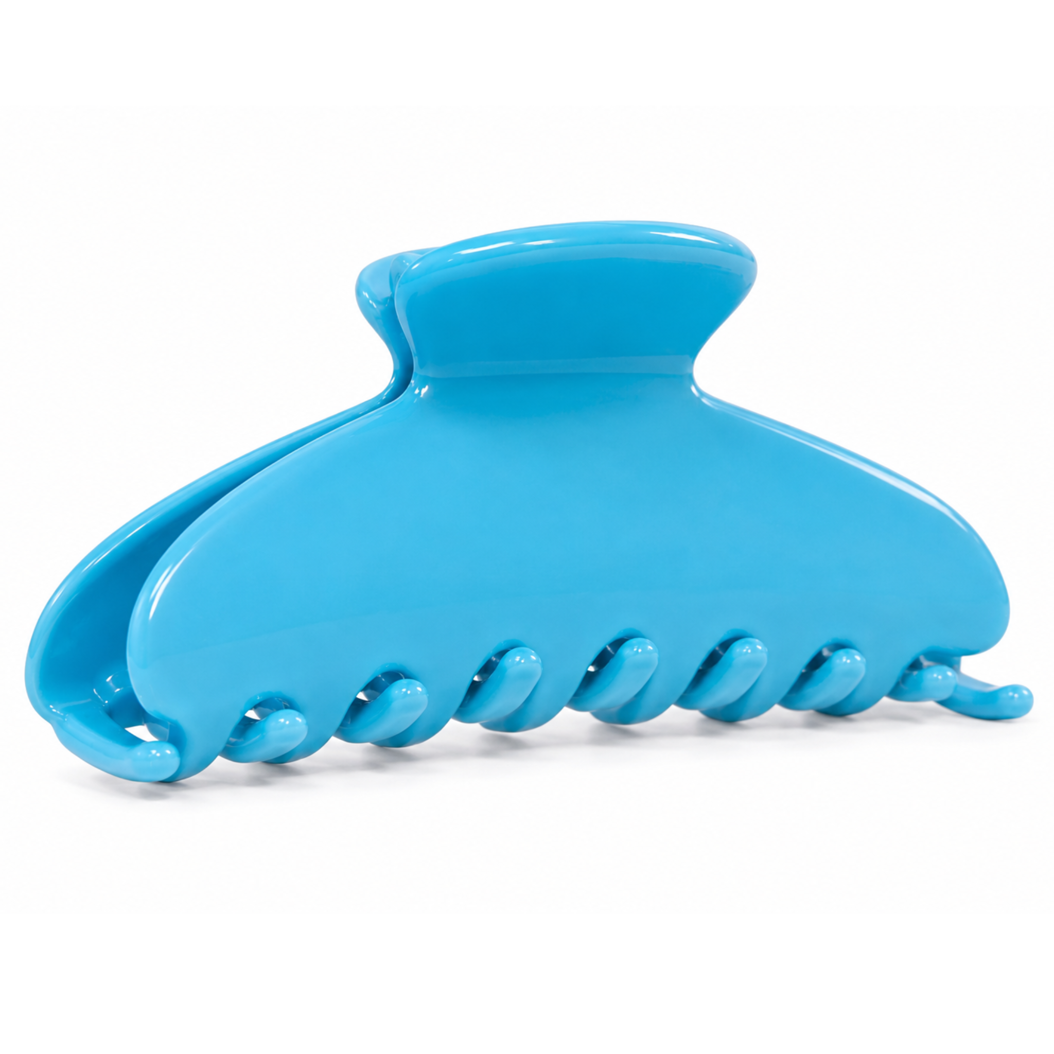 Private label Malibu Blue hair clip featuring a sleek, vibrant blue design, perfect for stylish hair accessories.
