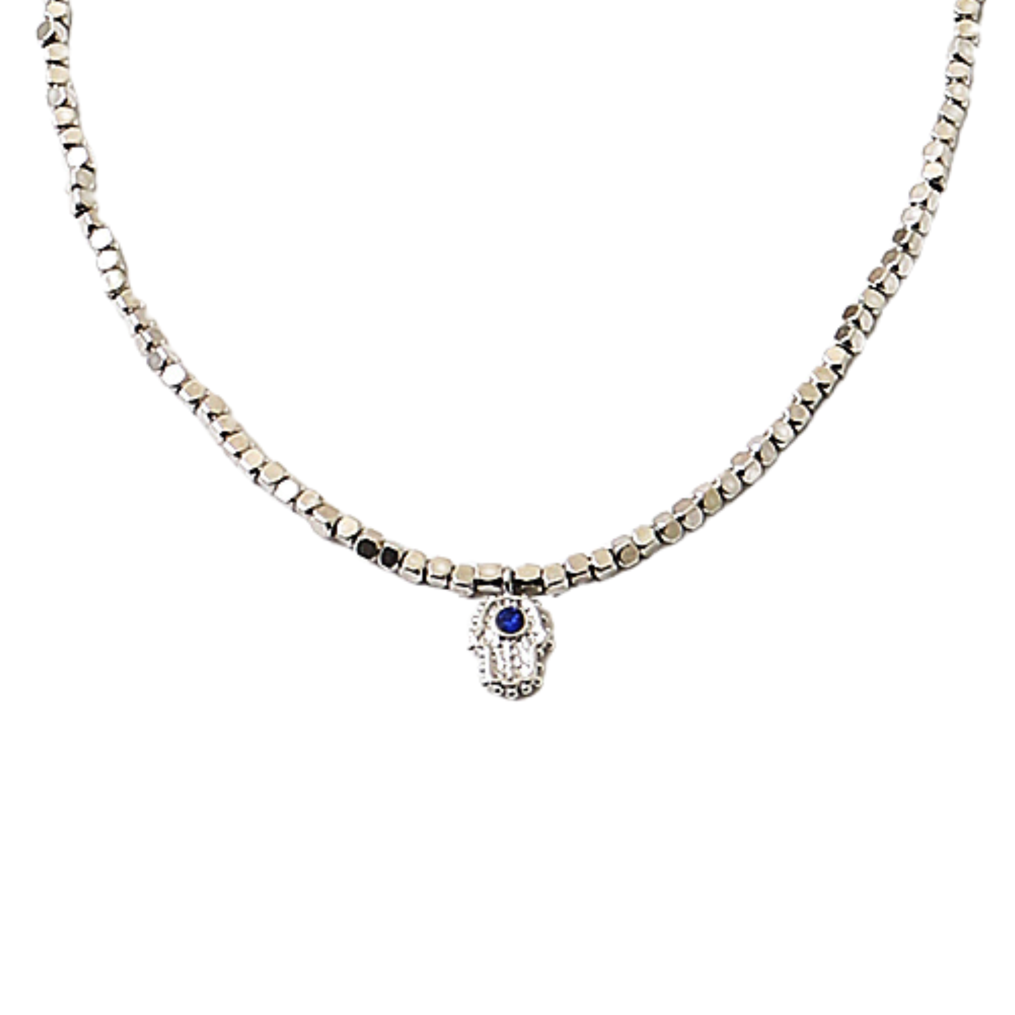 Delicate Beaded Hamsa Necklace - Let's Bag It 