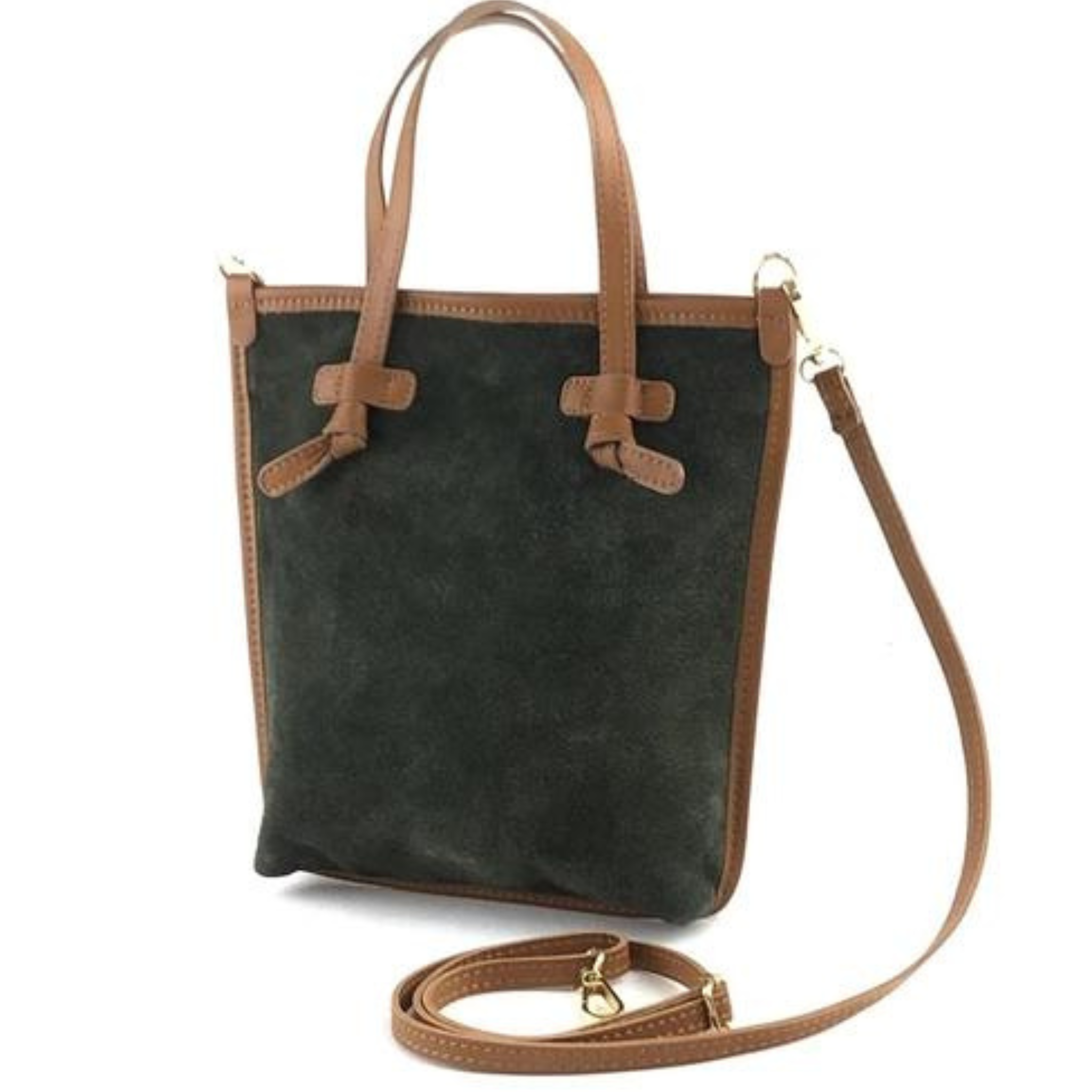 Equestrian Suede Mini Shopper