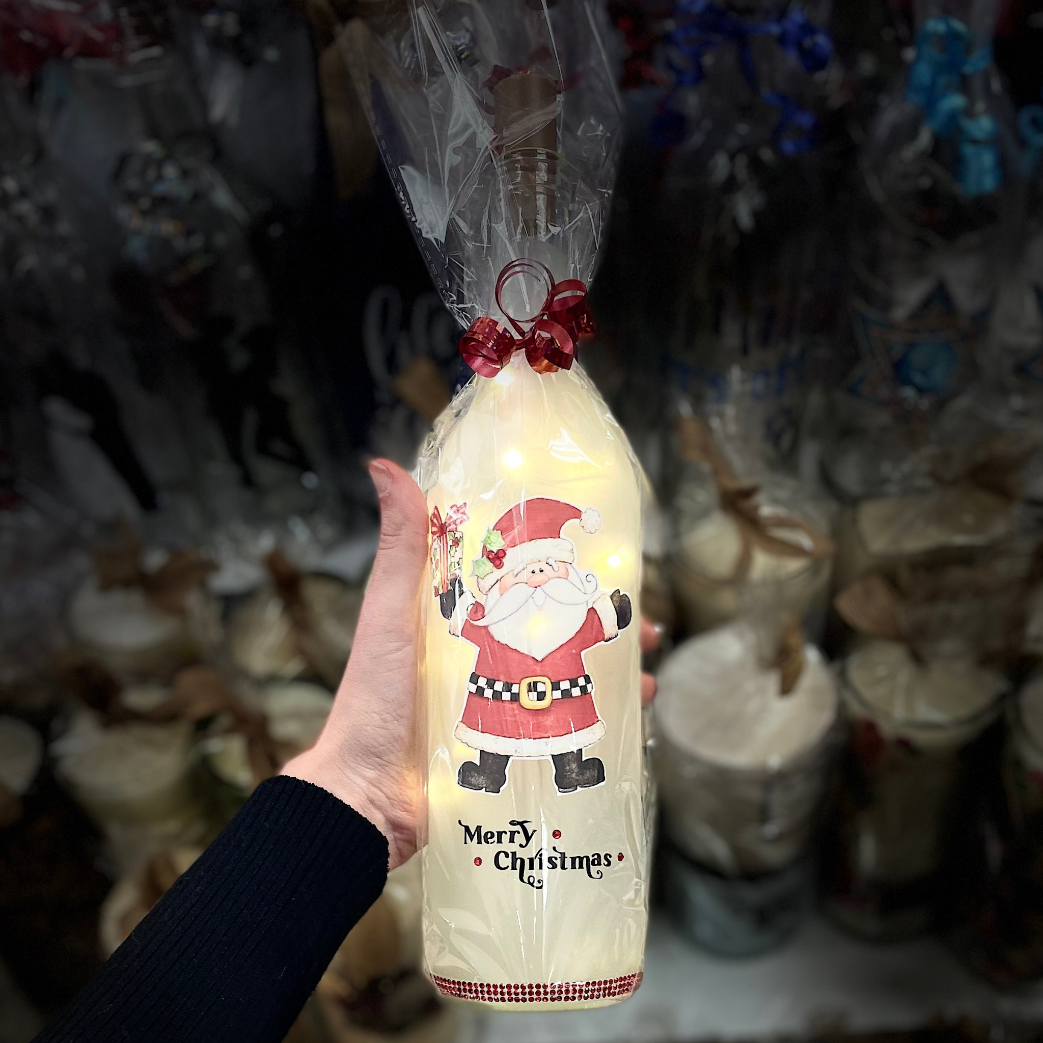 Holiday Light Up Bottle Candles