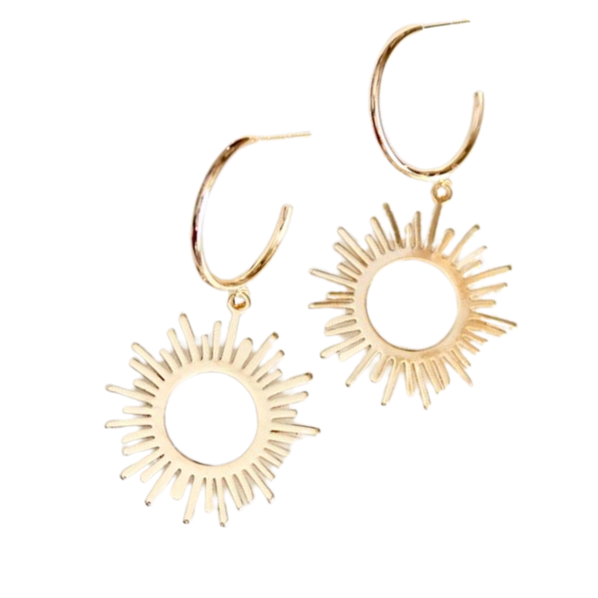 Sun Hoop Earrings