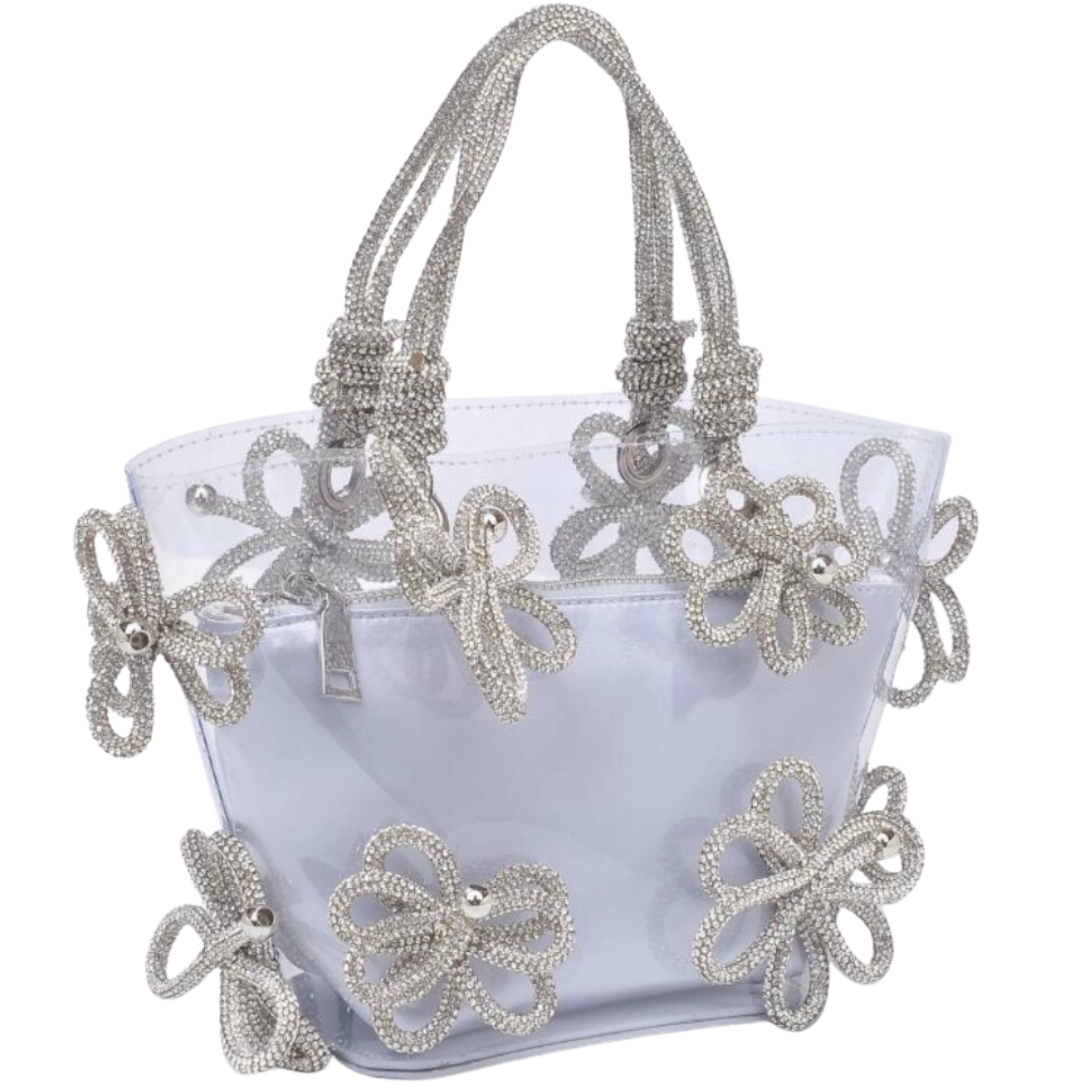 Mariposa Crystal Floral Evening Bag