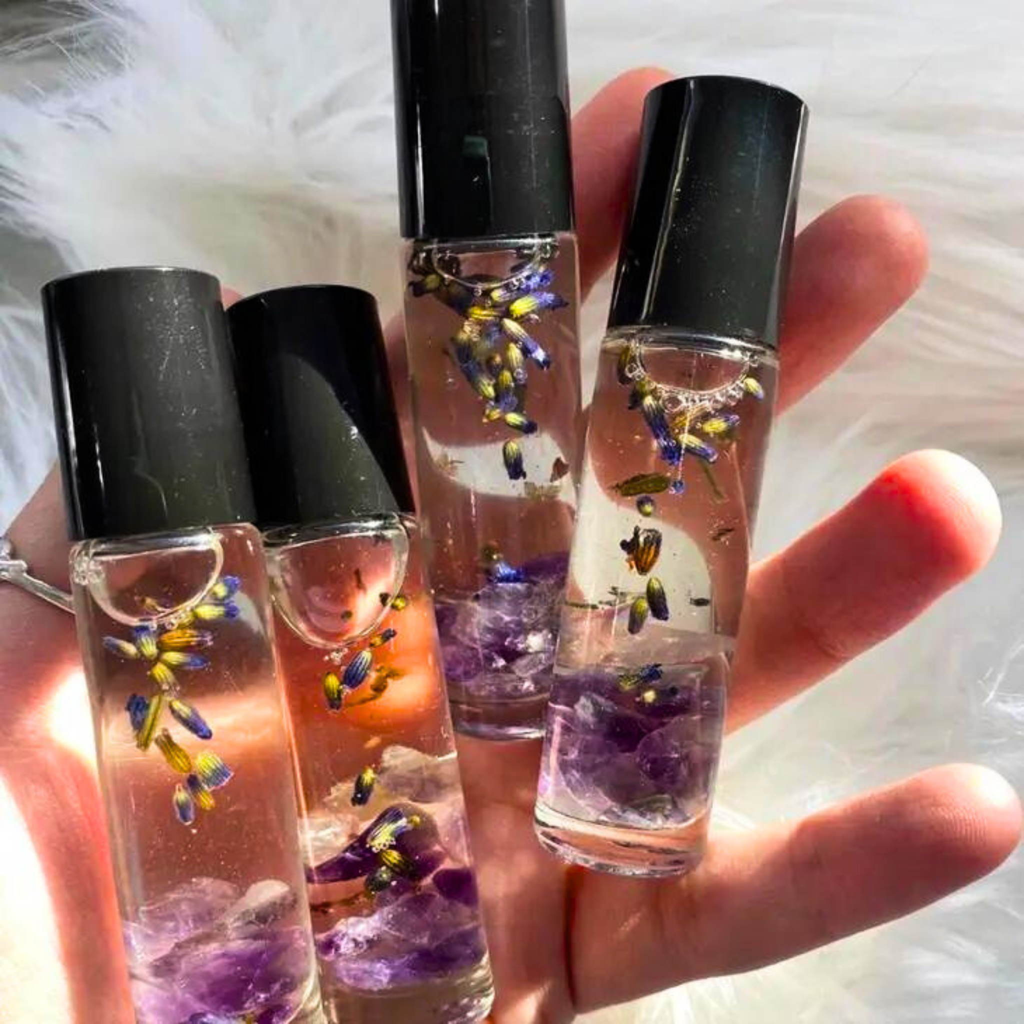 Crystal & Flower Infused Perfume Roller