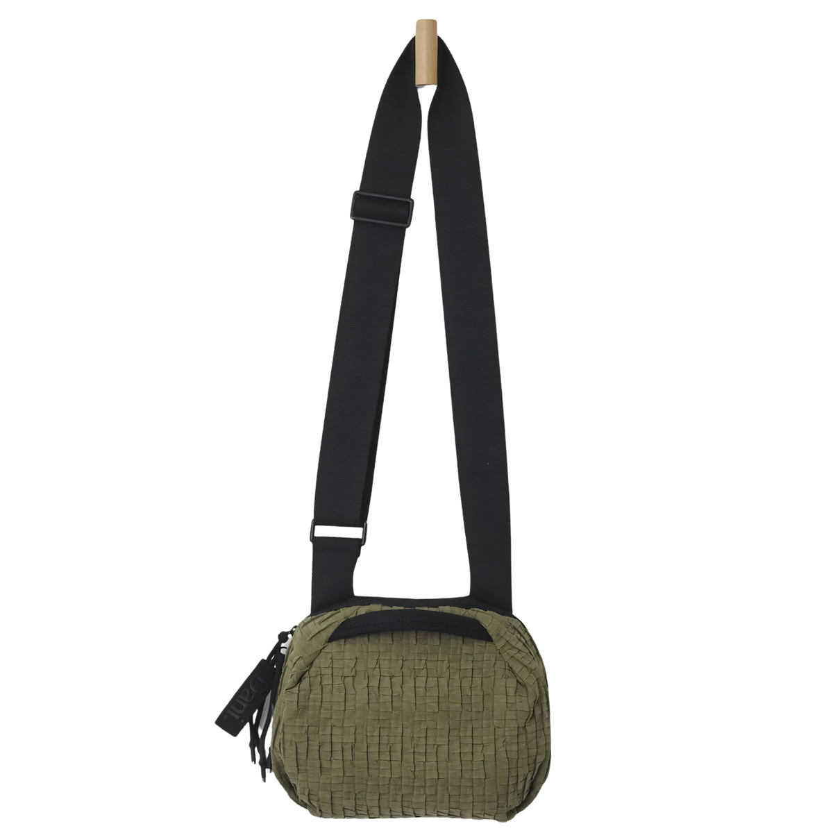 Daniella Lehavi Frankie crossbody bag in sleek leather with adjustable strap and minimalist design.