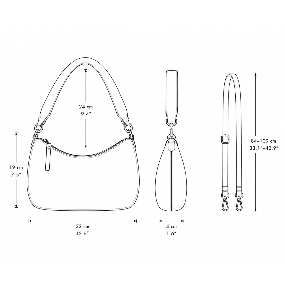 Venus Soft Crossbody Medium Bag