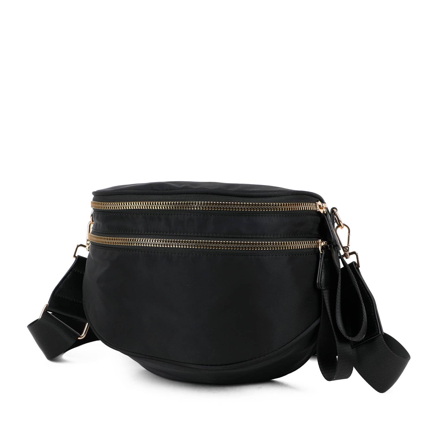 Paulina Nylon Waterproof Crossbody Bag by AMPERE CREATIONS with multiple compartments in a stylish design.