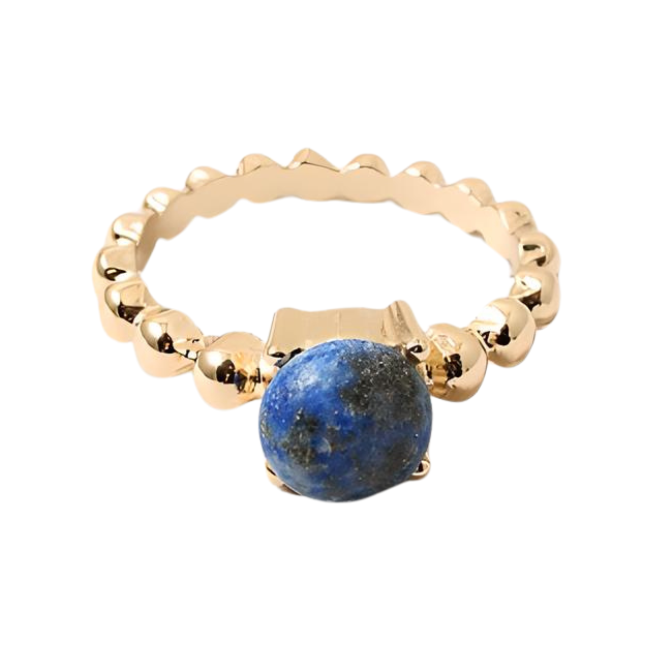 Mystical natural stone ring with unique patterns set in a sleek band, showcasing earthy tones and elegant design.