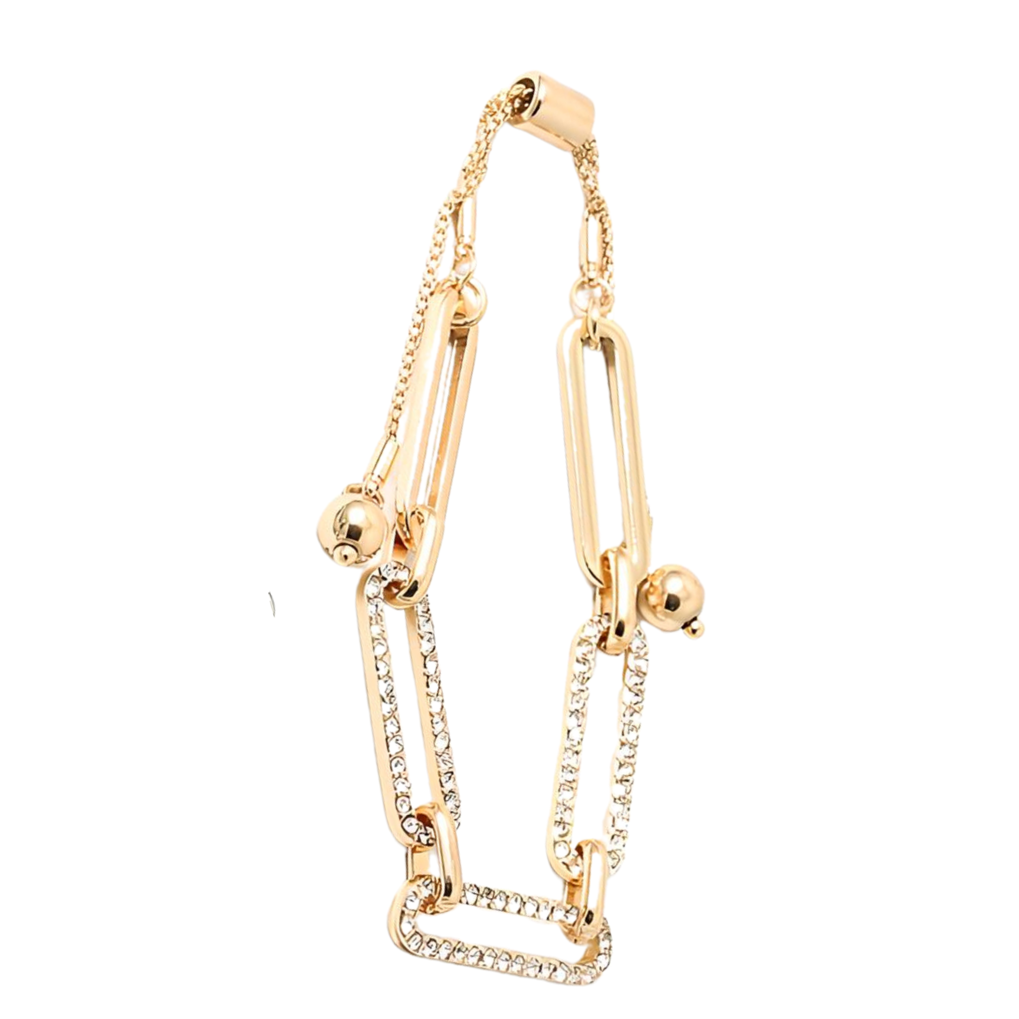 Dressy Link Pull Down Bracelet