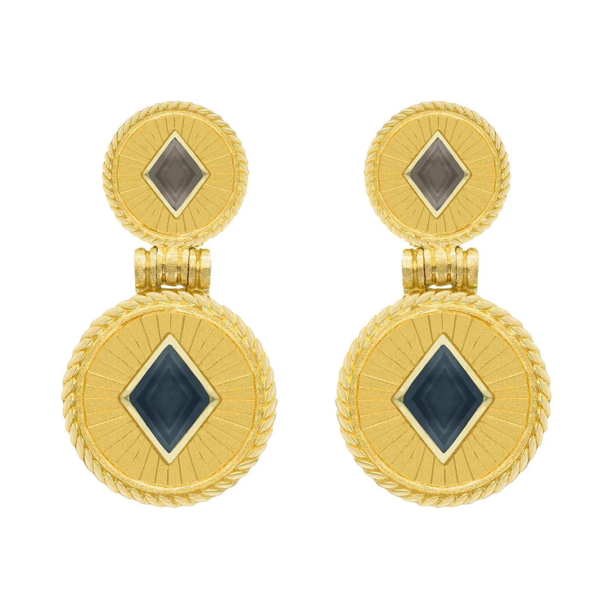 Marcia Moran jasmine earrings featuring delicate flower-shaped designs with gold-tone hooks and detailed petal accents.
