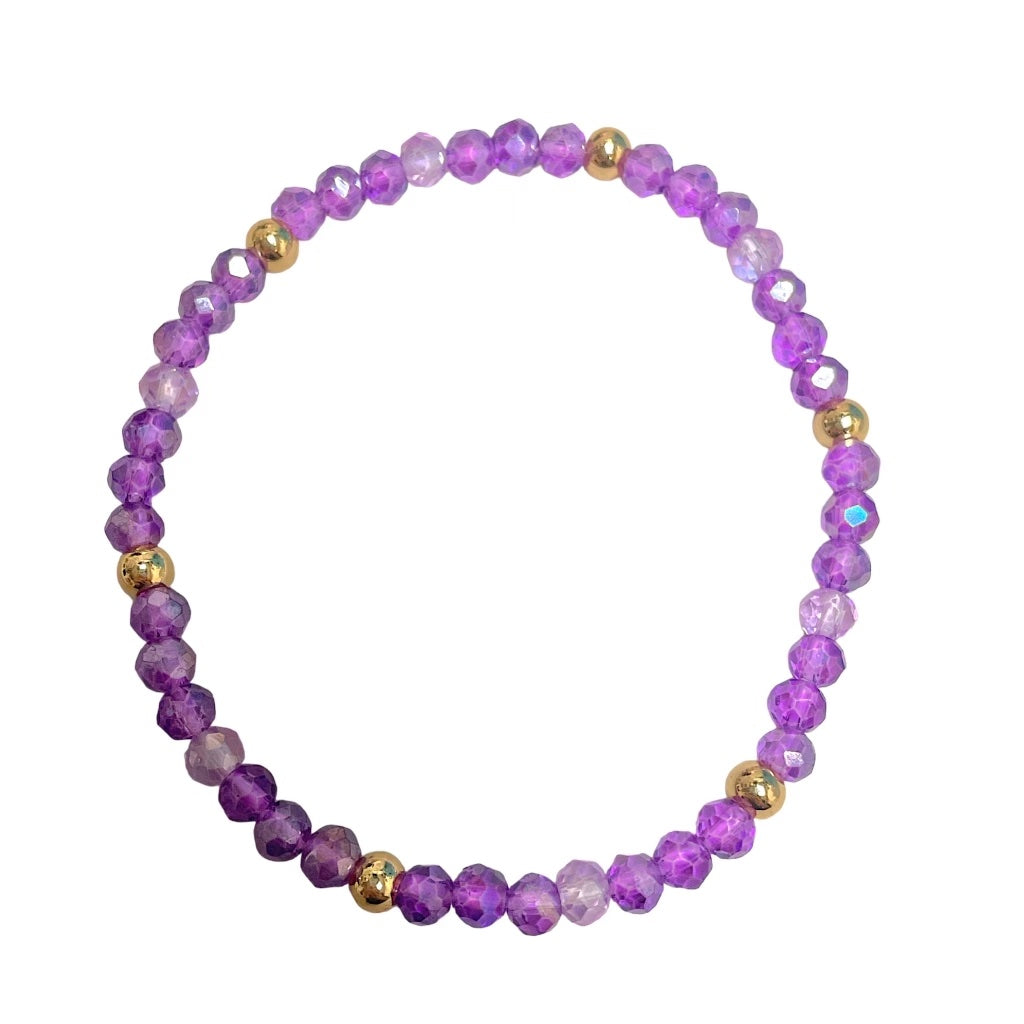 Lilac Fields Crystal Bracelet