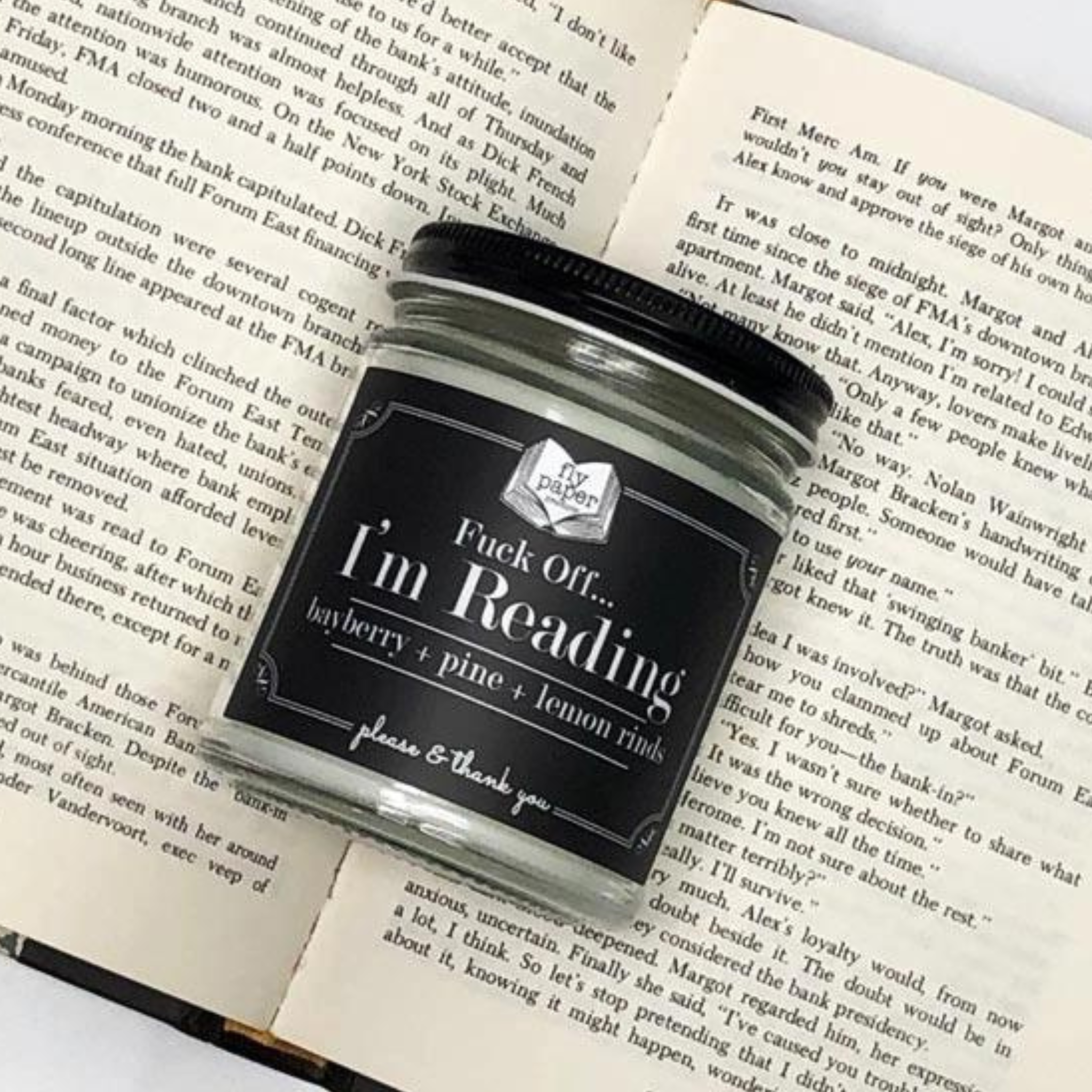 F... Off I'm Reading 9oz Literary Glass Soy Candle