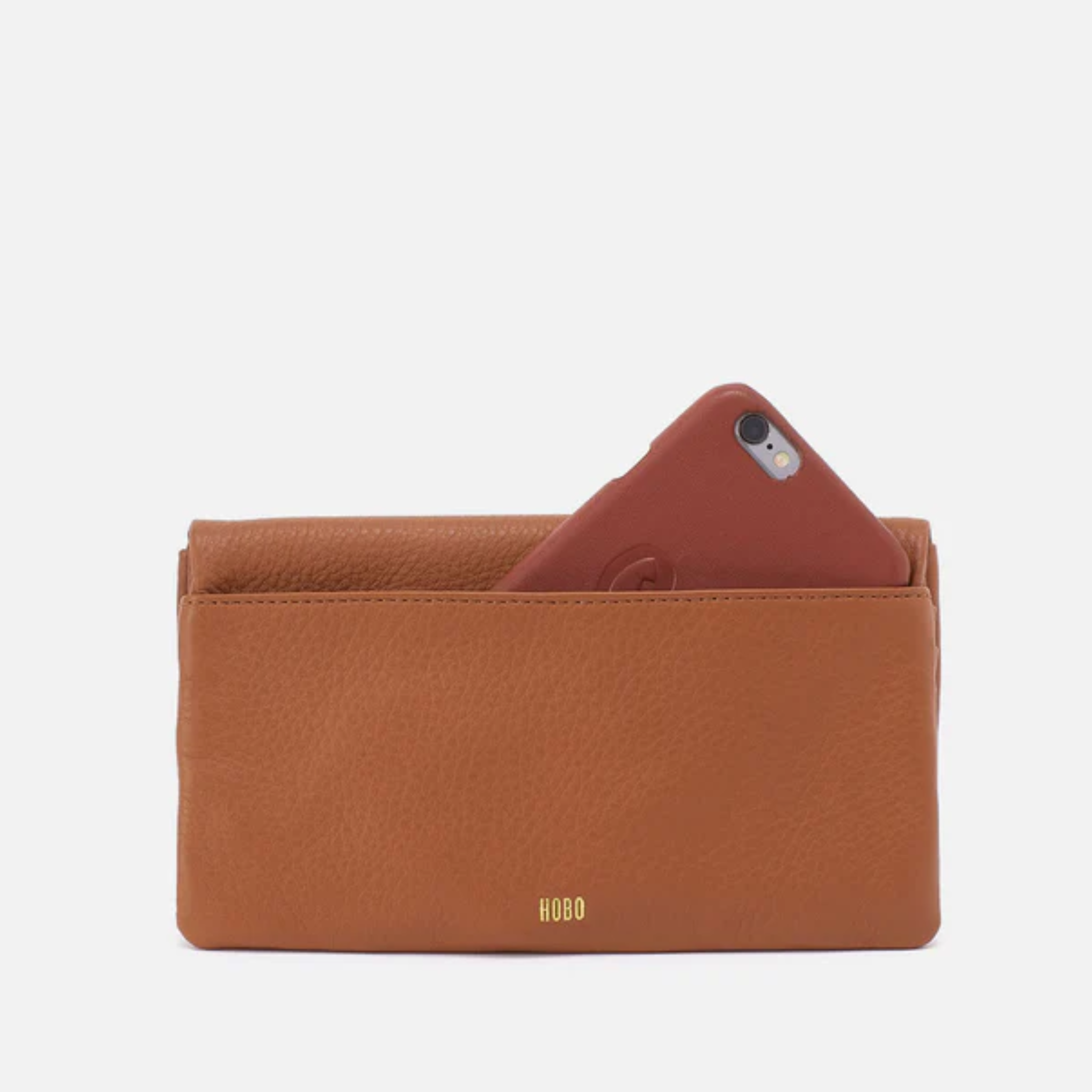HOBO Lumen Continental Wallet in a sleek design with multiple compartments and a textured exterior.