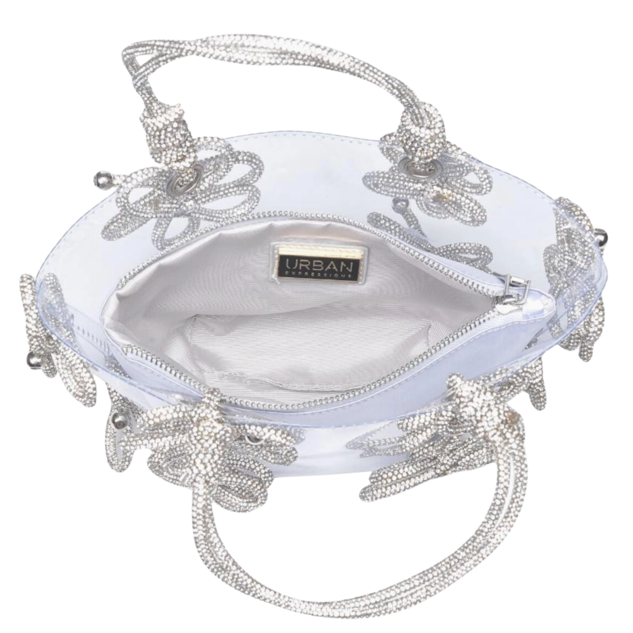 Mariposa Crystal Floral Evening Bag