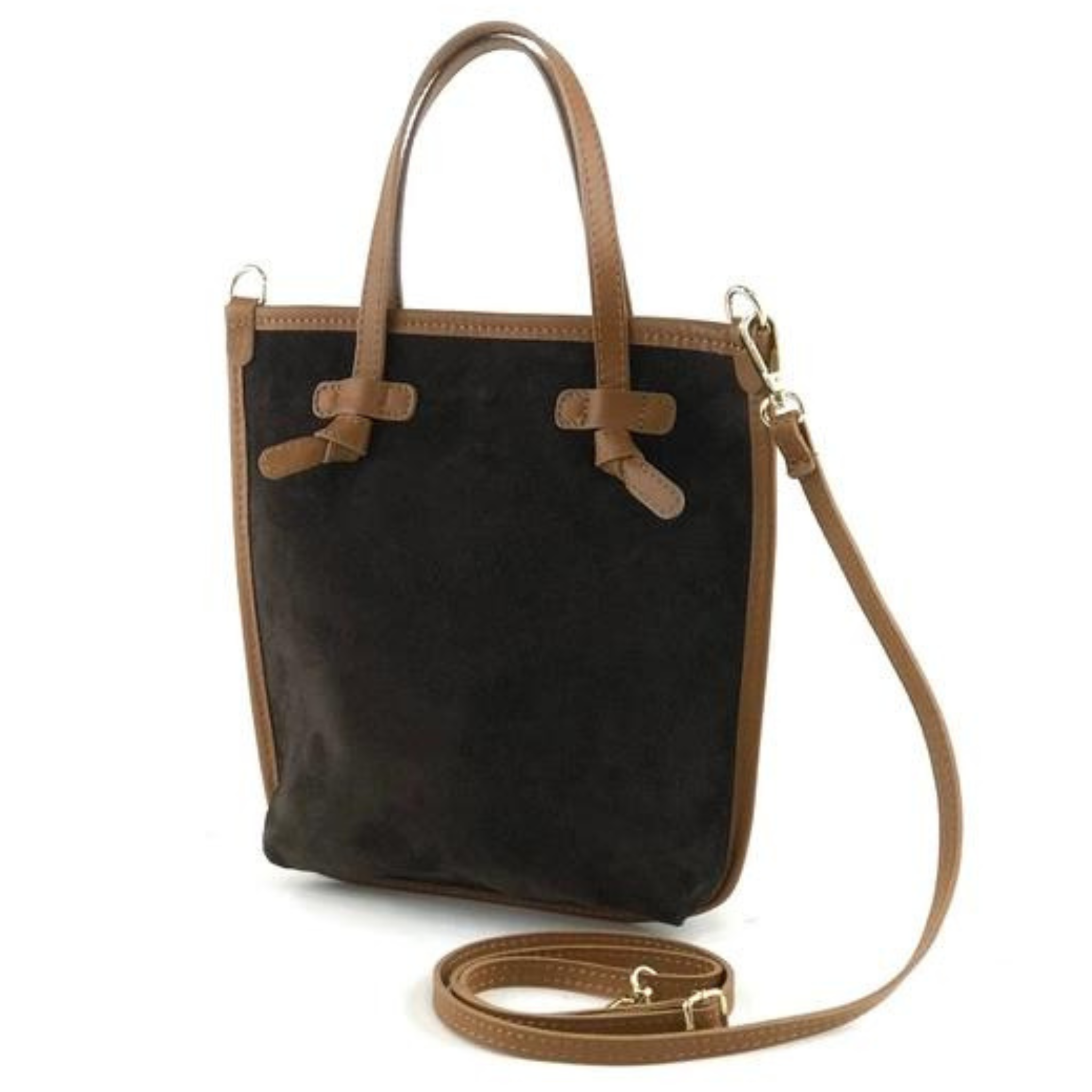 Equestrian Suede Mini Shopper