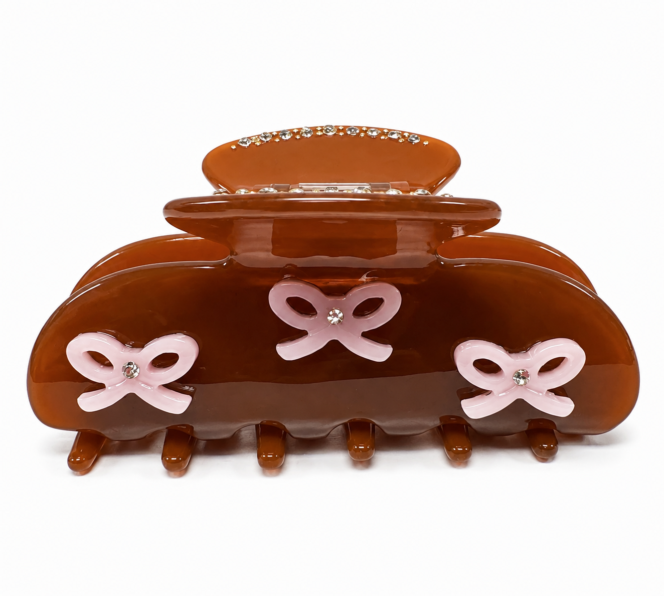 Brown Girly Bow Clip  🎀 🤎