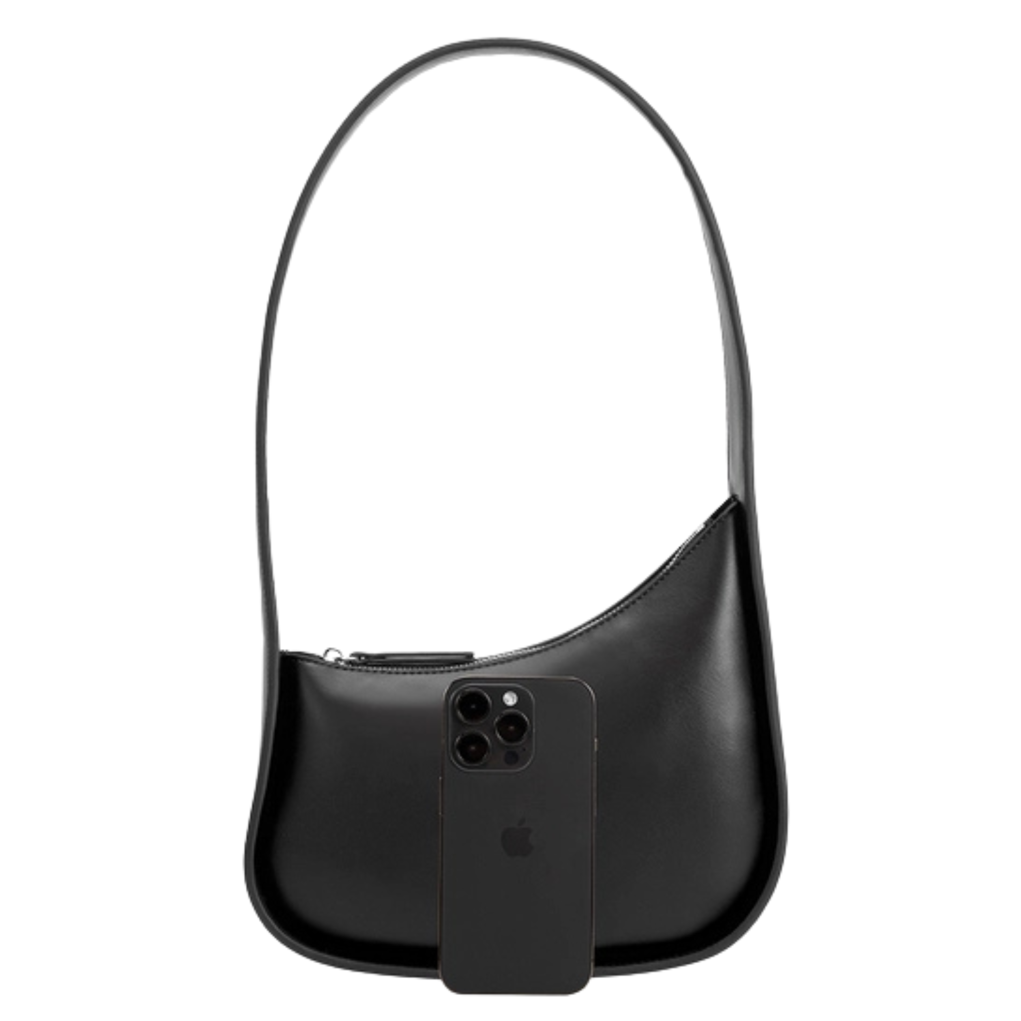 Willow Black Recycled Vegan Shoulder Bag