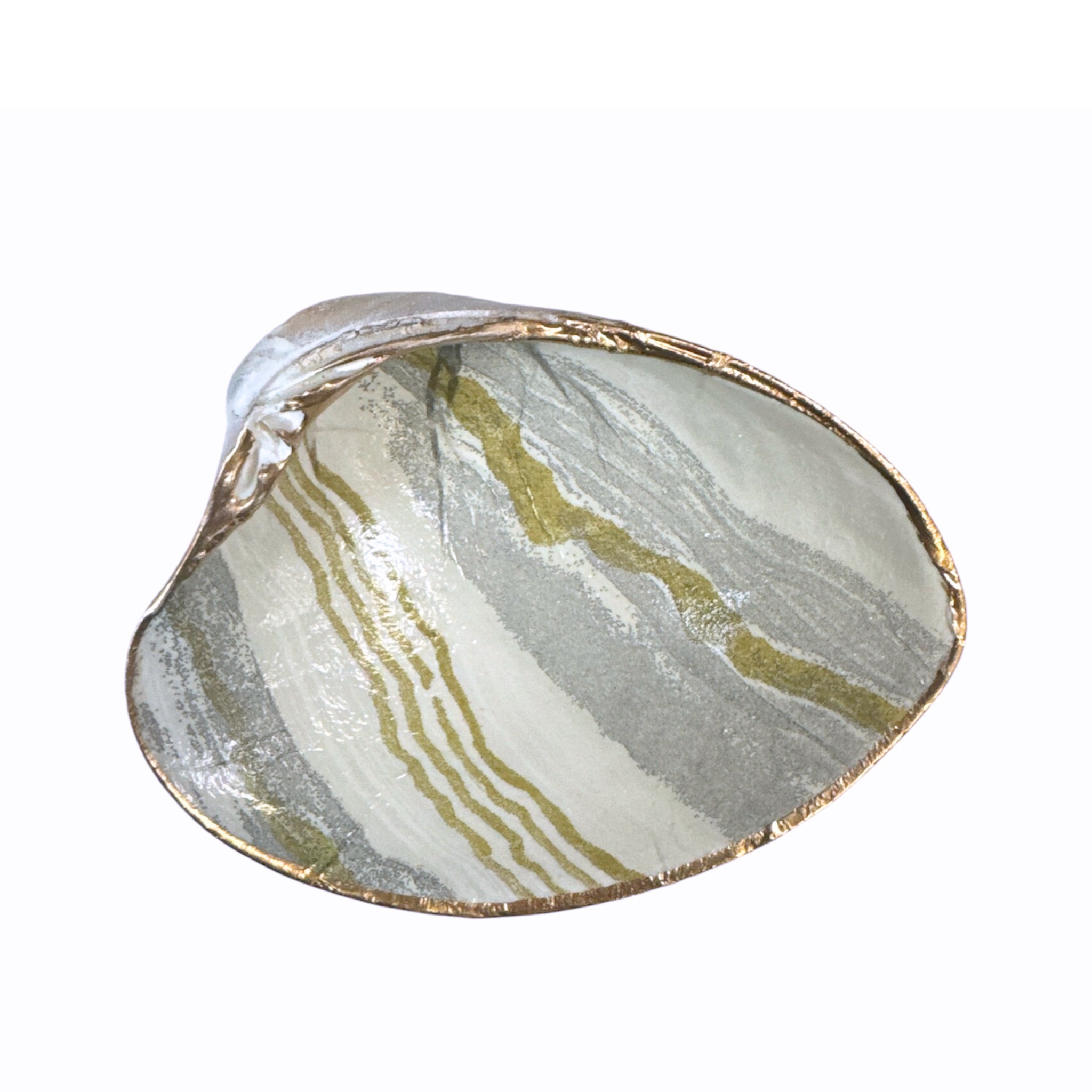 Decoupage Oyster Shell