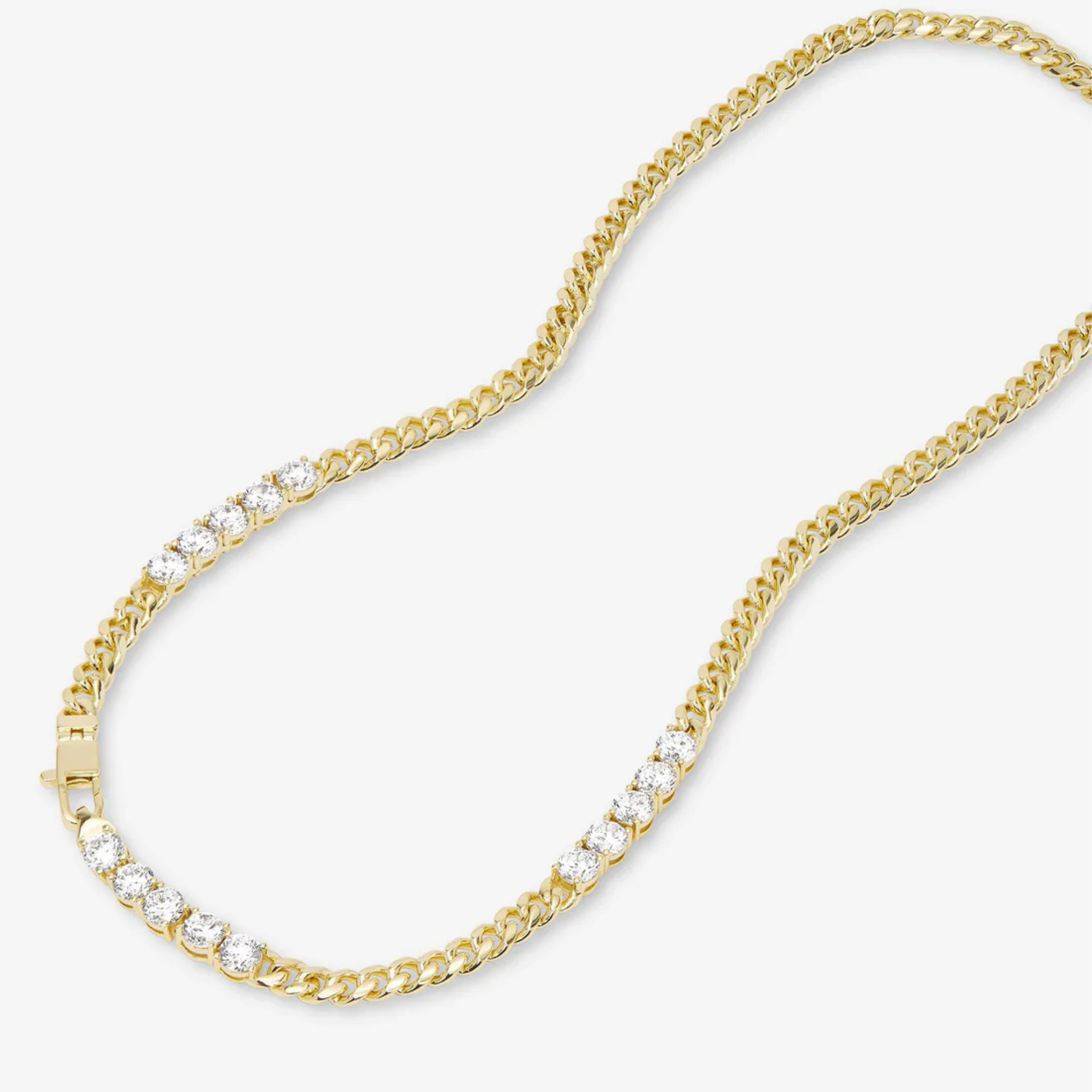 Baby Julian's Obsessed with Diamonds necklace by Melinda Maria featuring a delicate chain with diamond accents.