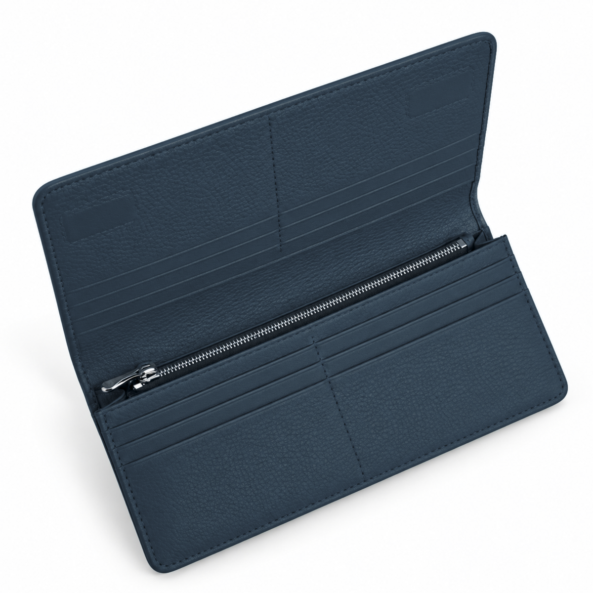 Medium Ruby Wallet by Private Label, showcasing a sleek leather wallet with multiple card slots and a compact design.