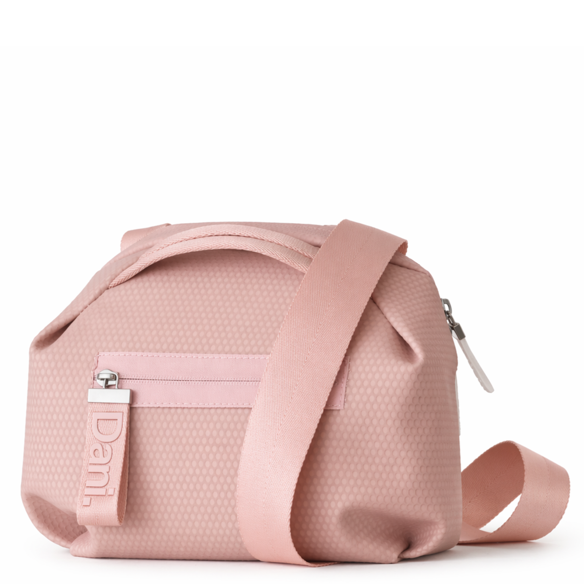 Daniella Lehavi Bonnie Crossbody bag with sleek design, featuring a textured leather surface and adjustable strap.