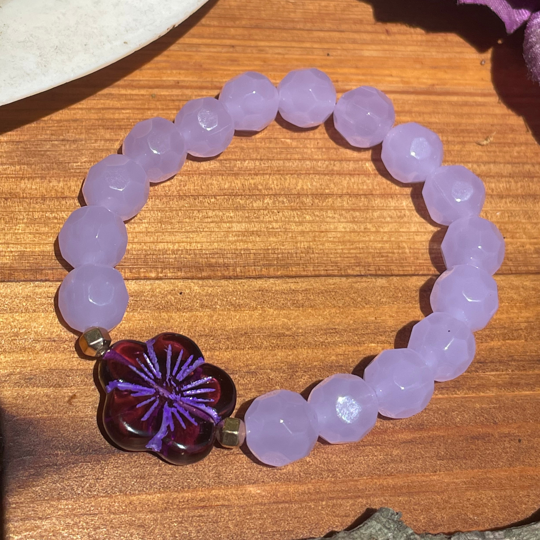 Lilac Flower Bracelets