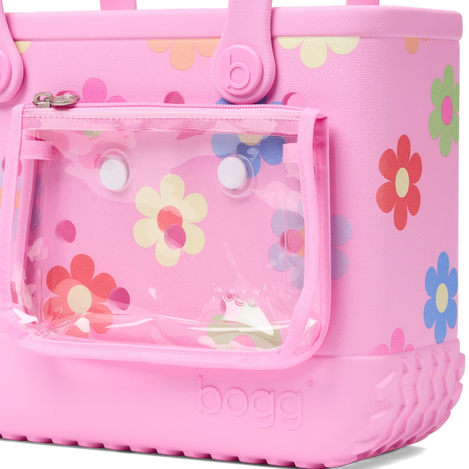 Bogg Bags Bitty Bogg® handbag in bright pink with handles and spacious interior, stylish and durable for everyday use.