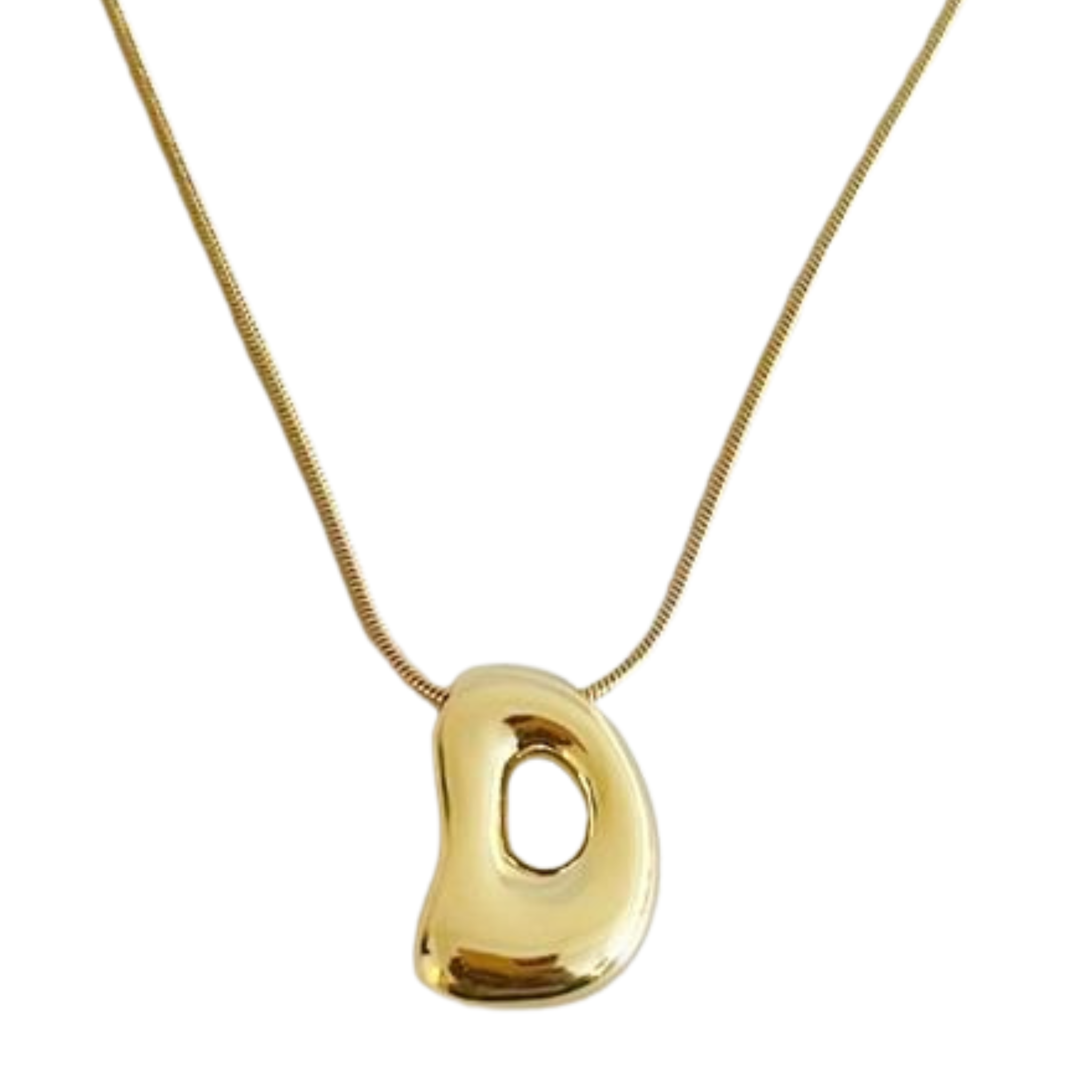 Balloon Letter Initial Necklace