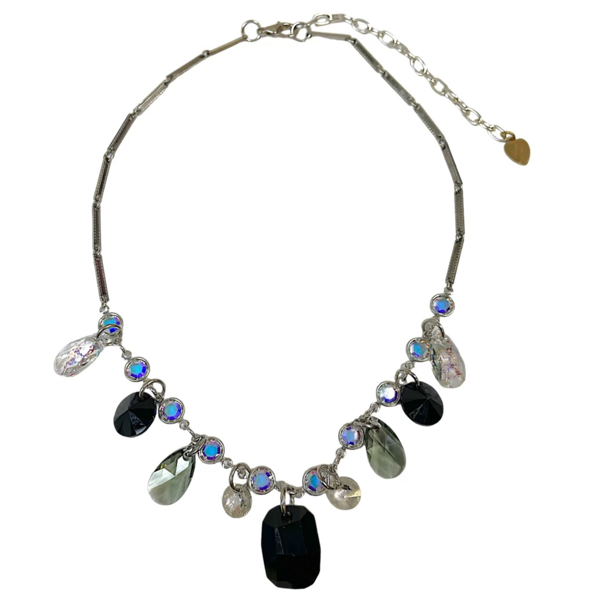 Multi crystal necklace