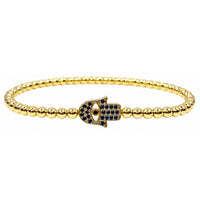Gold - Blue Hamsa
