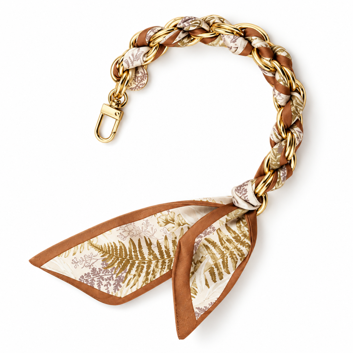 Gold Phone Chain Scarf Wristlets
