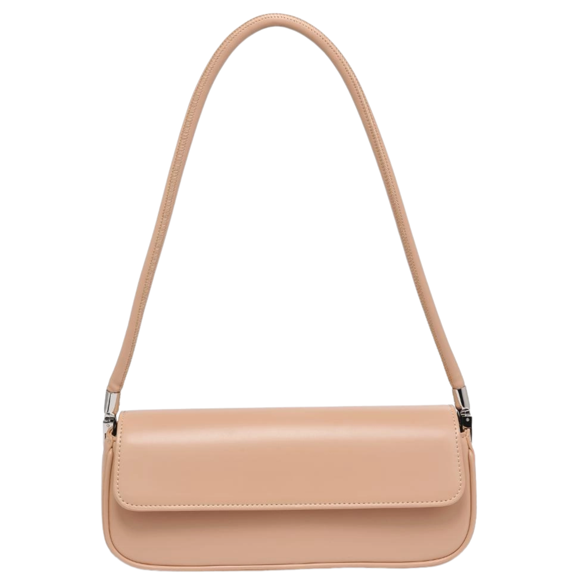 Urban Expressions vegan leather Bailey shoulder bag with a sleek design and gold-tone hardware on a neutral background.