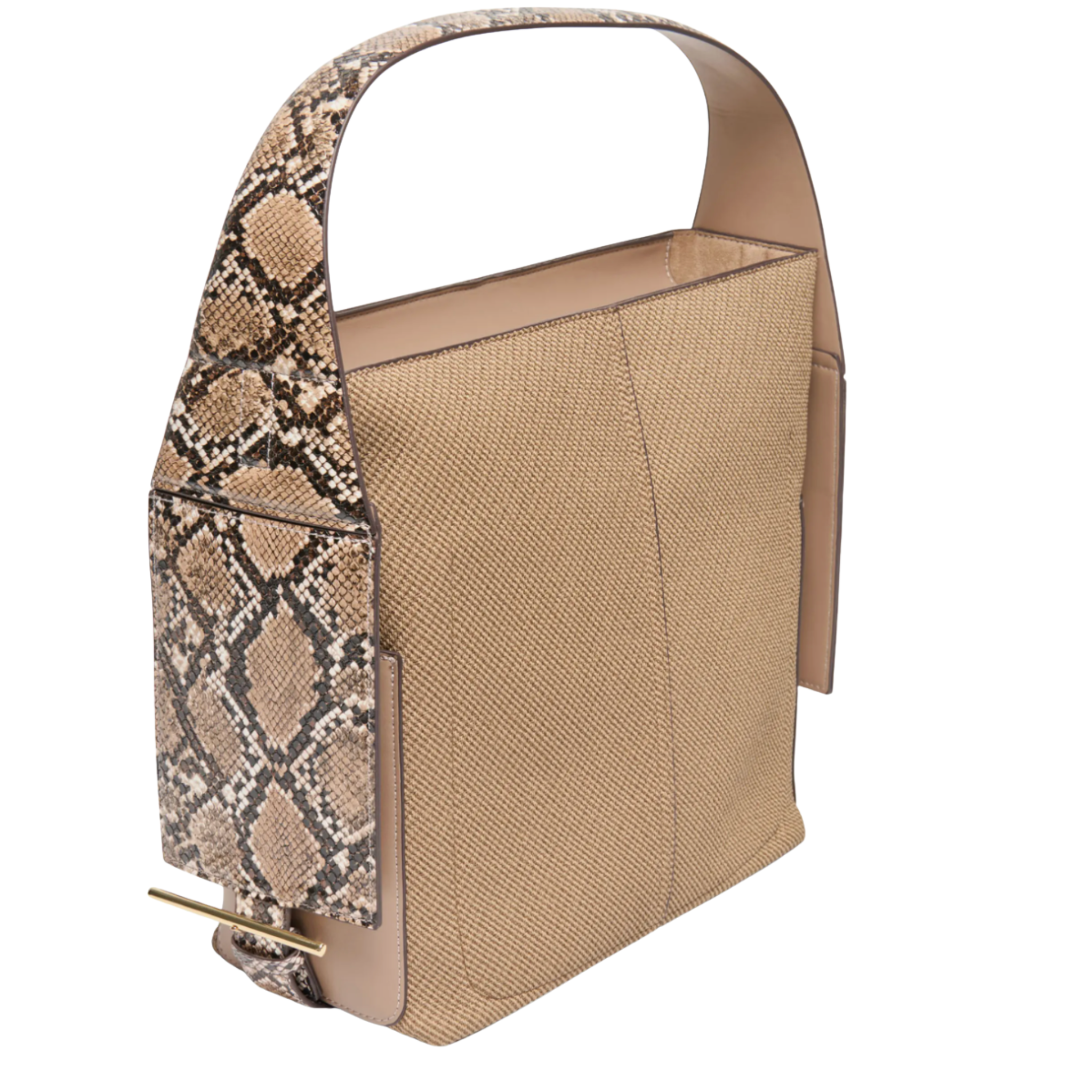 Dolce Vita Annalise mixed media shoulder bag with stylish textures and adjustable strap, displayed against a neutral background.