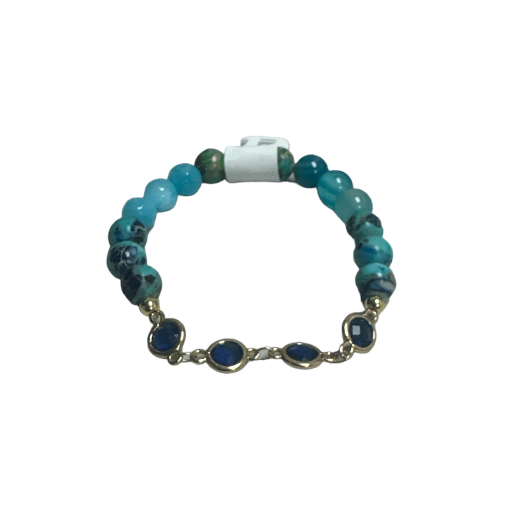 Blue earth gemstone stack