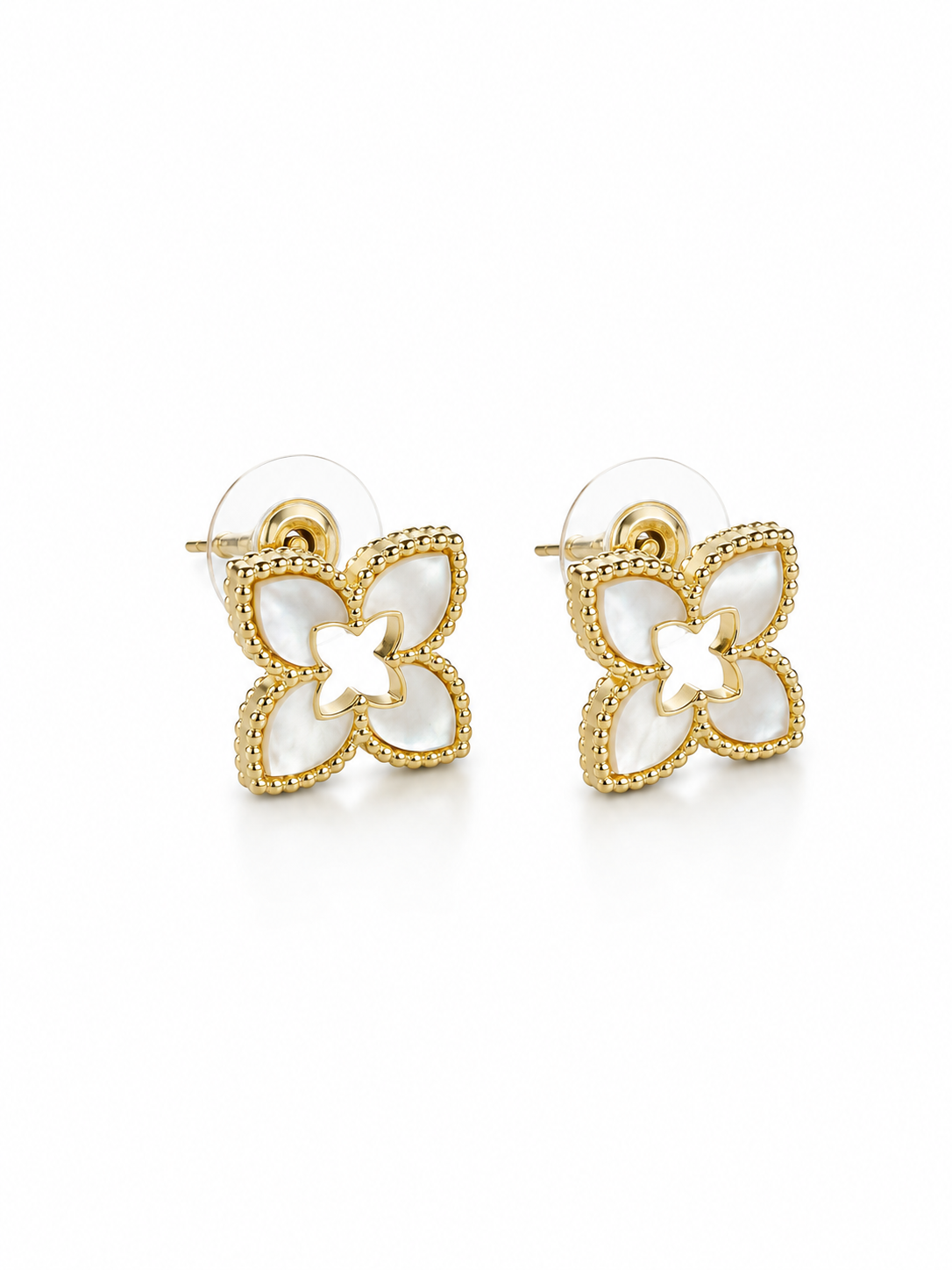 Four Point Flower Earrings