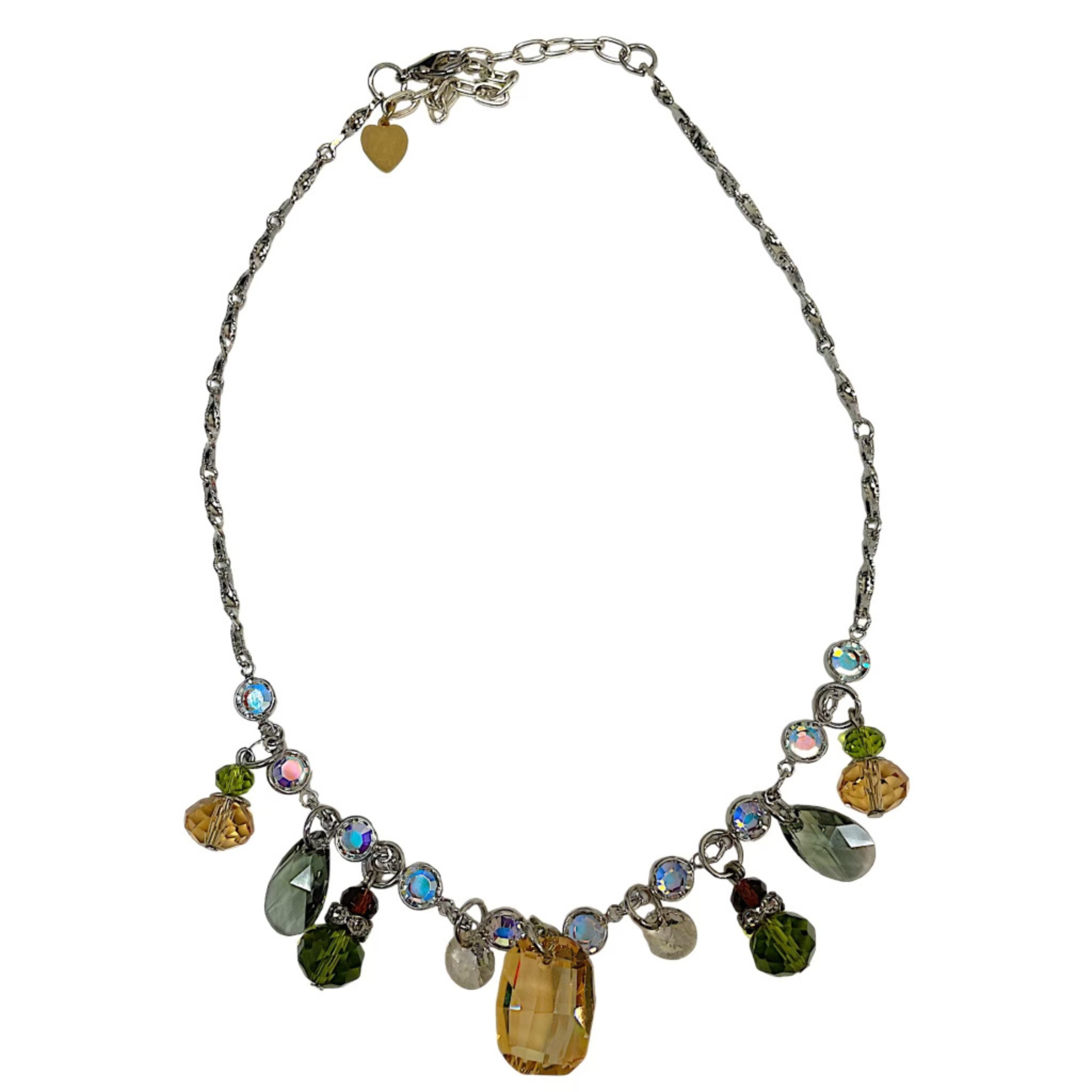 Multi crystal necklace