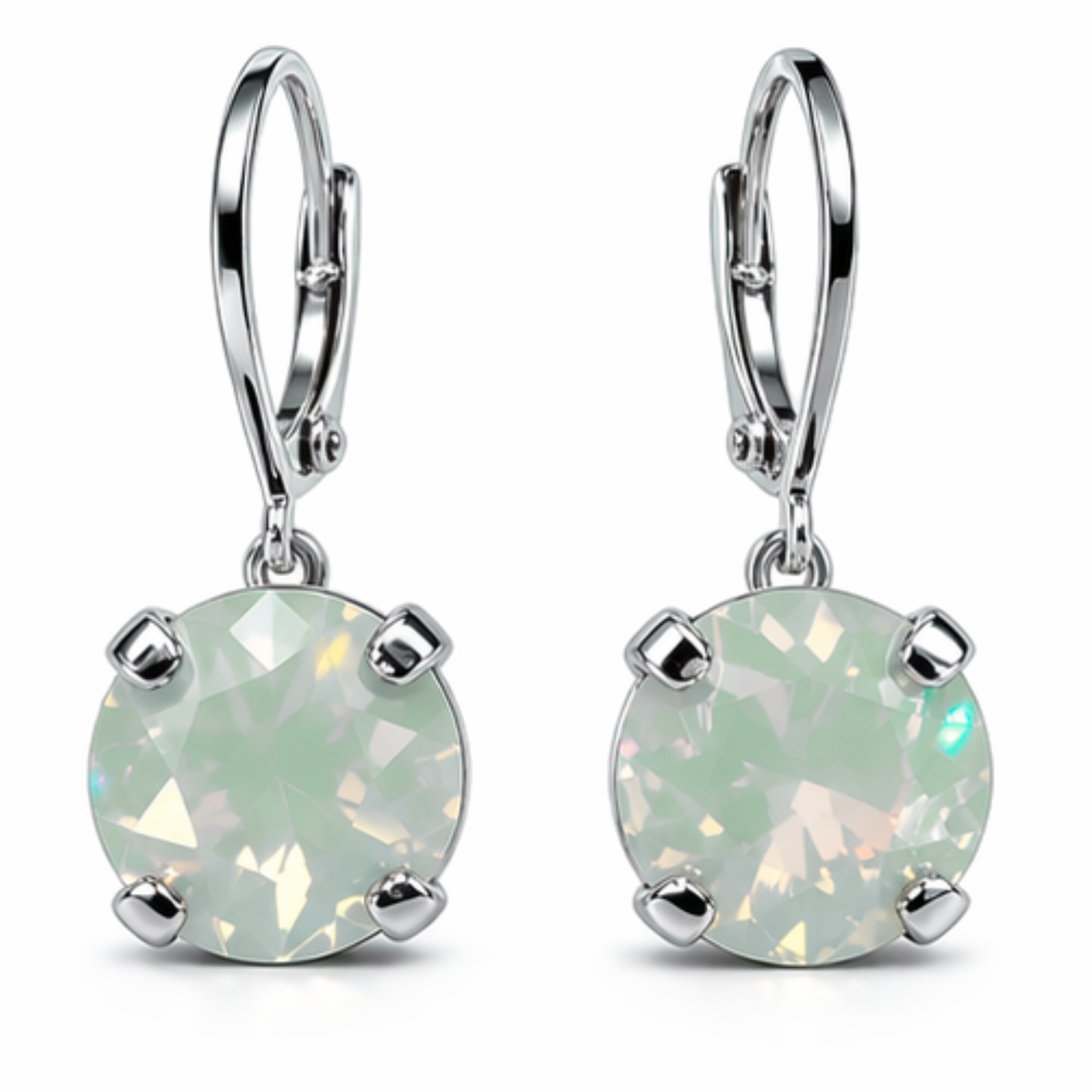 Cathie Nilson 8.5-inch Swarovski Crystal Drop Earring showing sparkling crystal drops and elegant design.