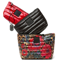 Leopard Floral Pearl Black and Lipstick Patent