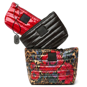 Leopard Floral Pearl Black and Lipstick Patent