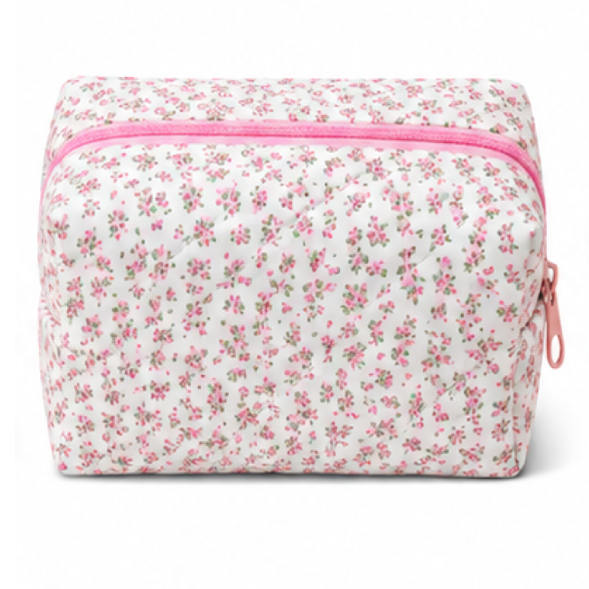 Coquette Quilted Cotton Cosmetic Pouch