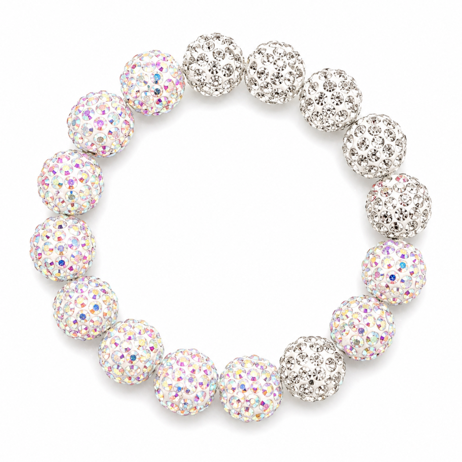 Colorful Mermaid Candy™ bracelet with vibrant beads and charm, featuring a mermaid and candy design on a flexible band.