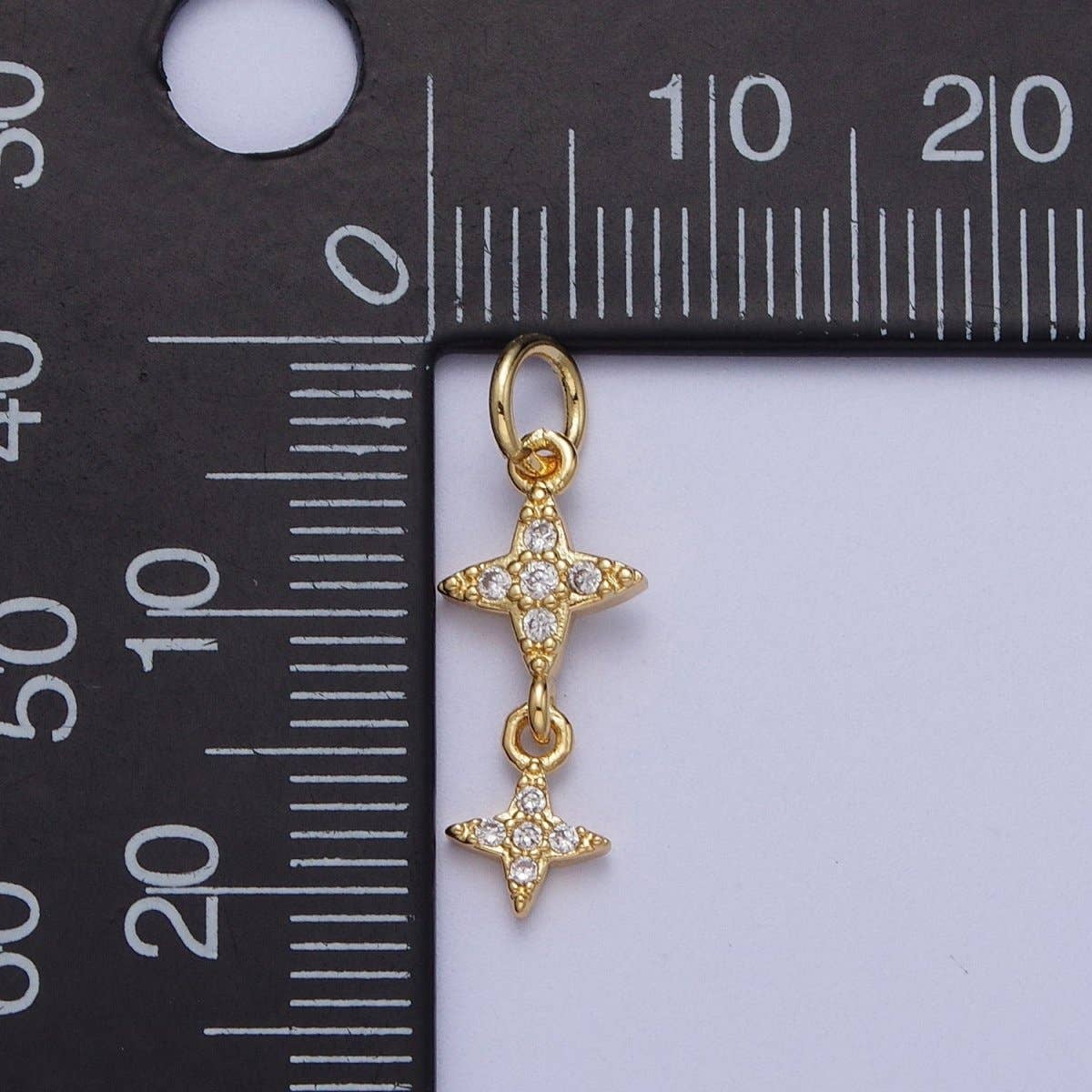 Double Star Dangle Charm