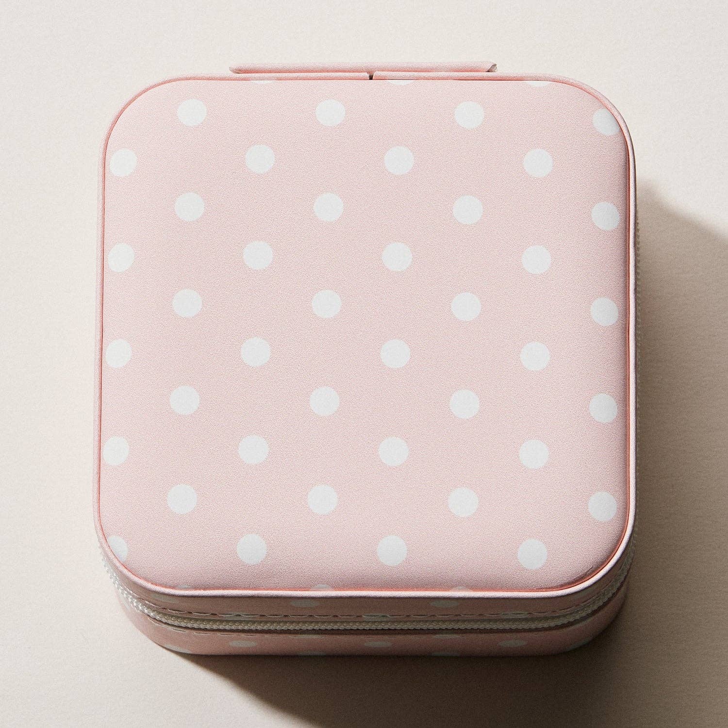 Polka Dot Travel Jewelry Case Organizer