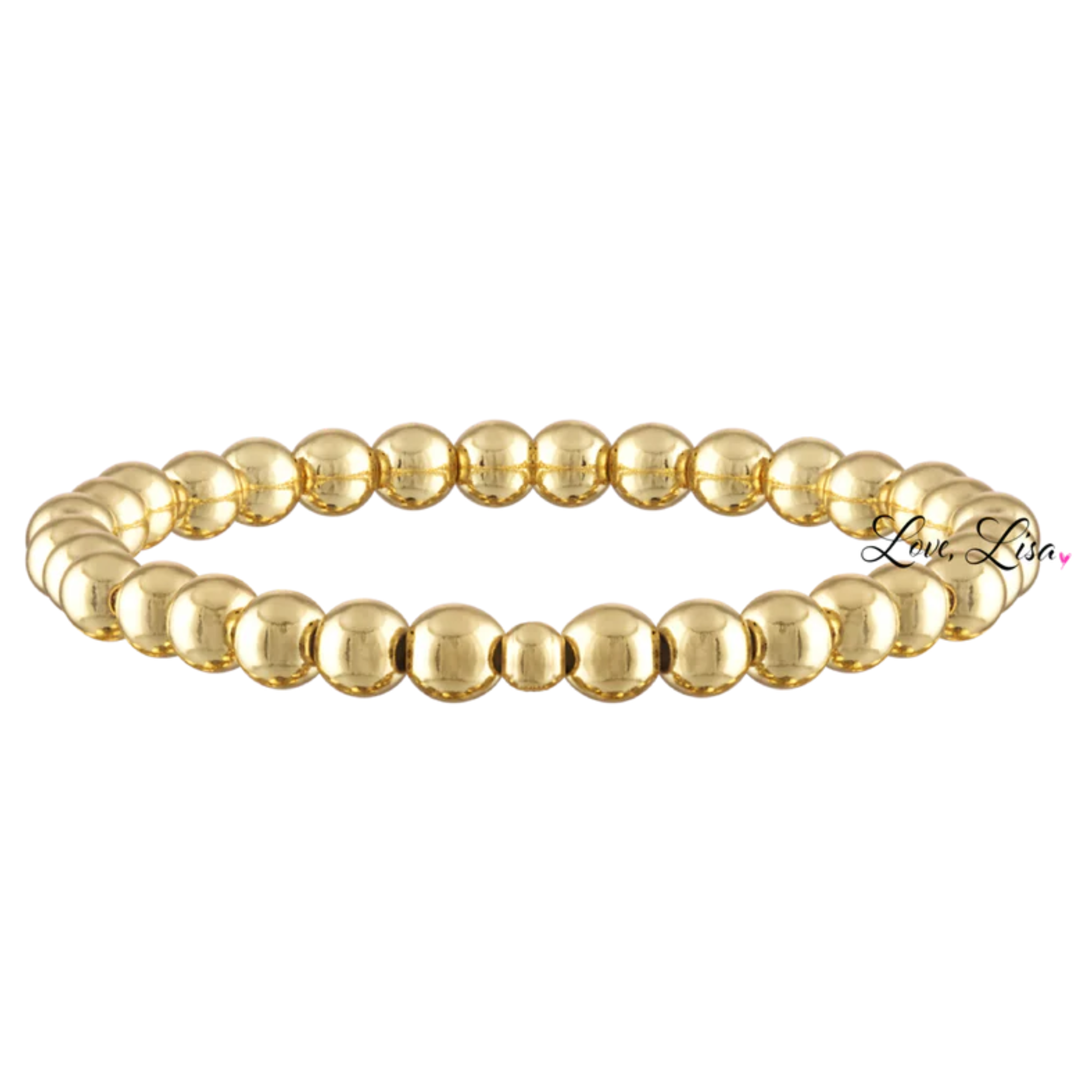 Classic beaded stretch bracelets by Love Lisa featuring colorful beads and a flexible design for comfortable wear.