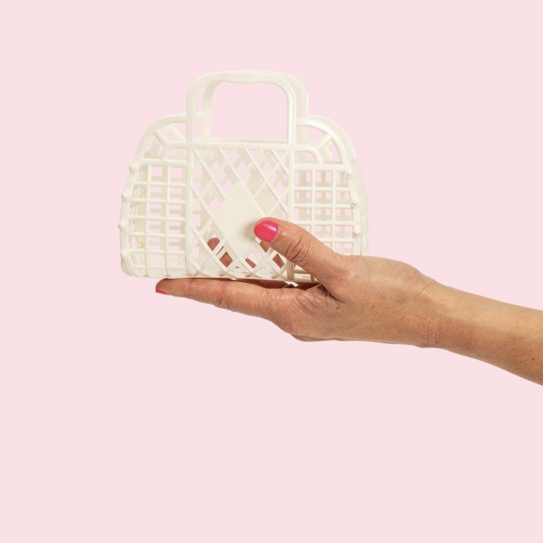 Sunjellies Retro Basket Cream- Mini