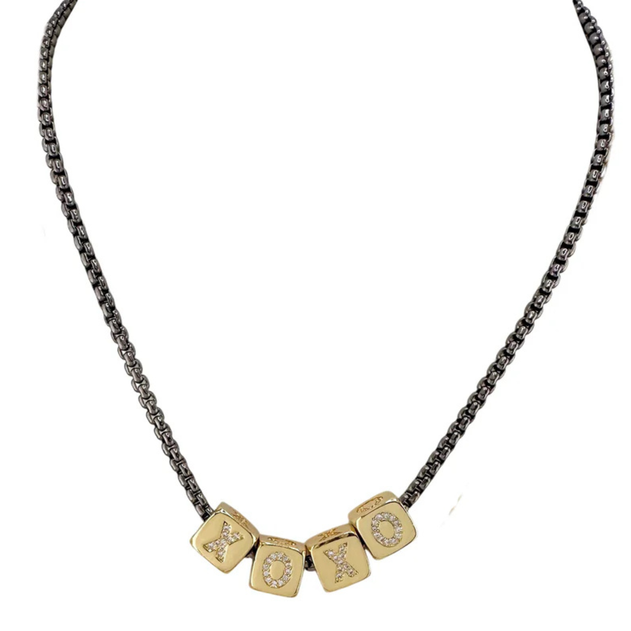 Amelia Large Block Letter Personalized Necklaces - Let's Bag It 