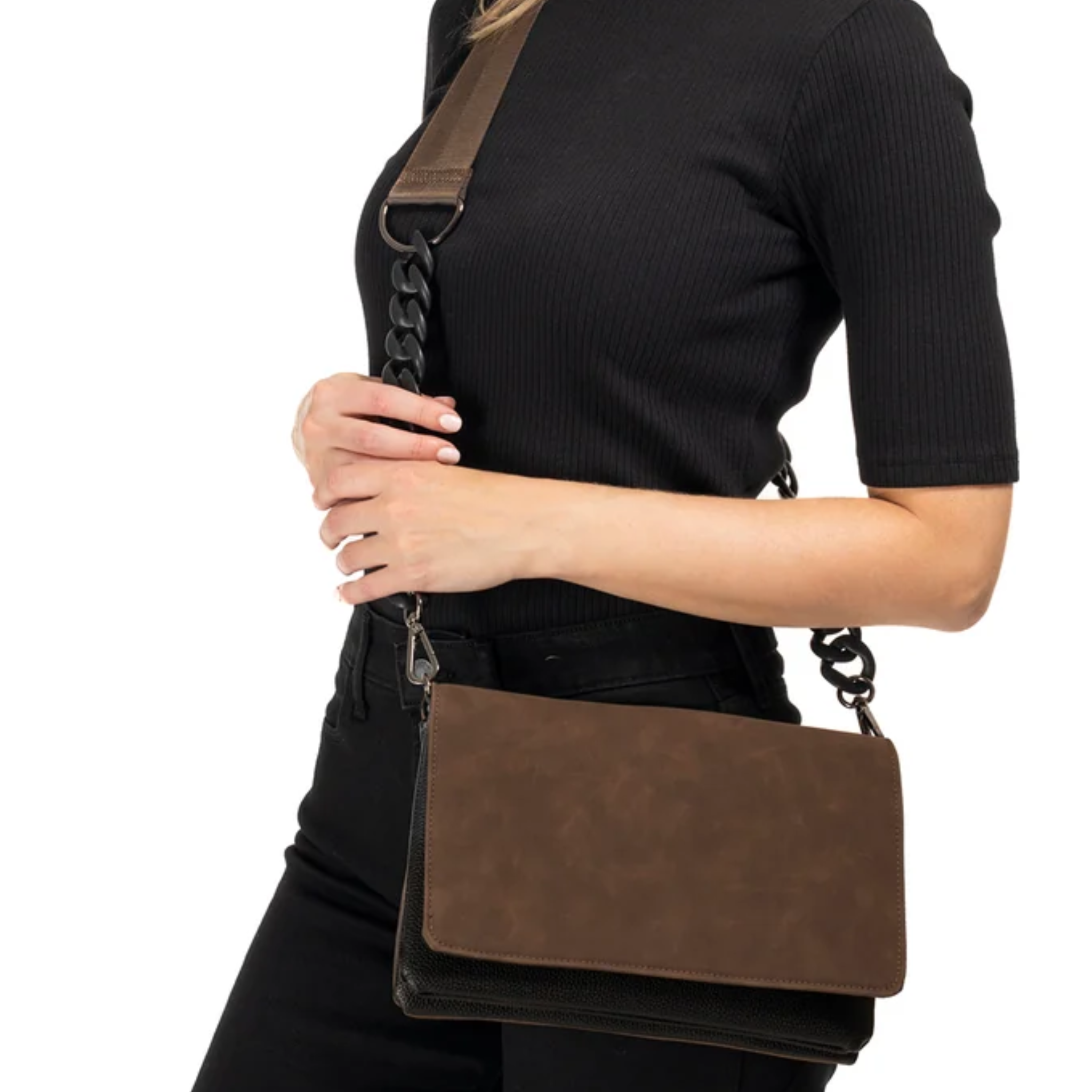 Lexi Espresso Crossbody