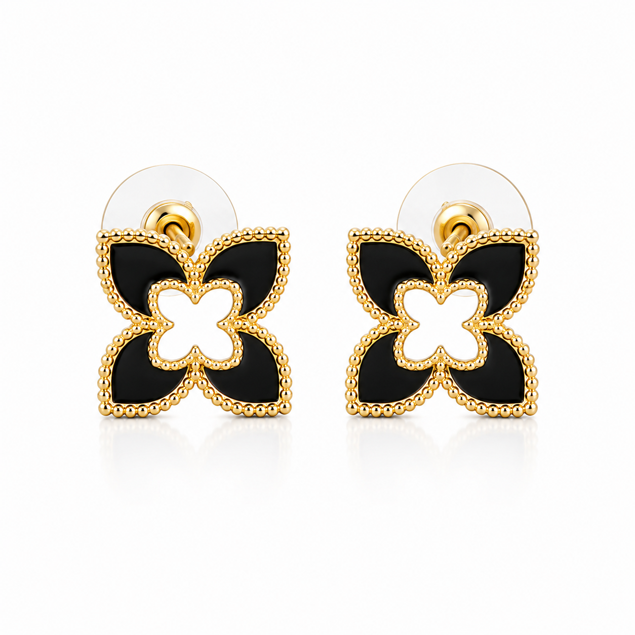 Four Point Flower Earrings